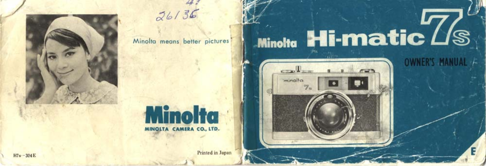 MINOLTA Hi-Matic 7S Owner's Manual