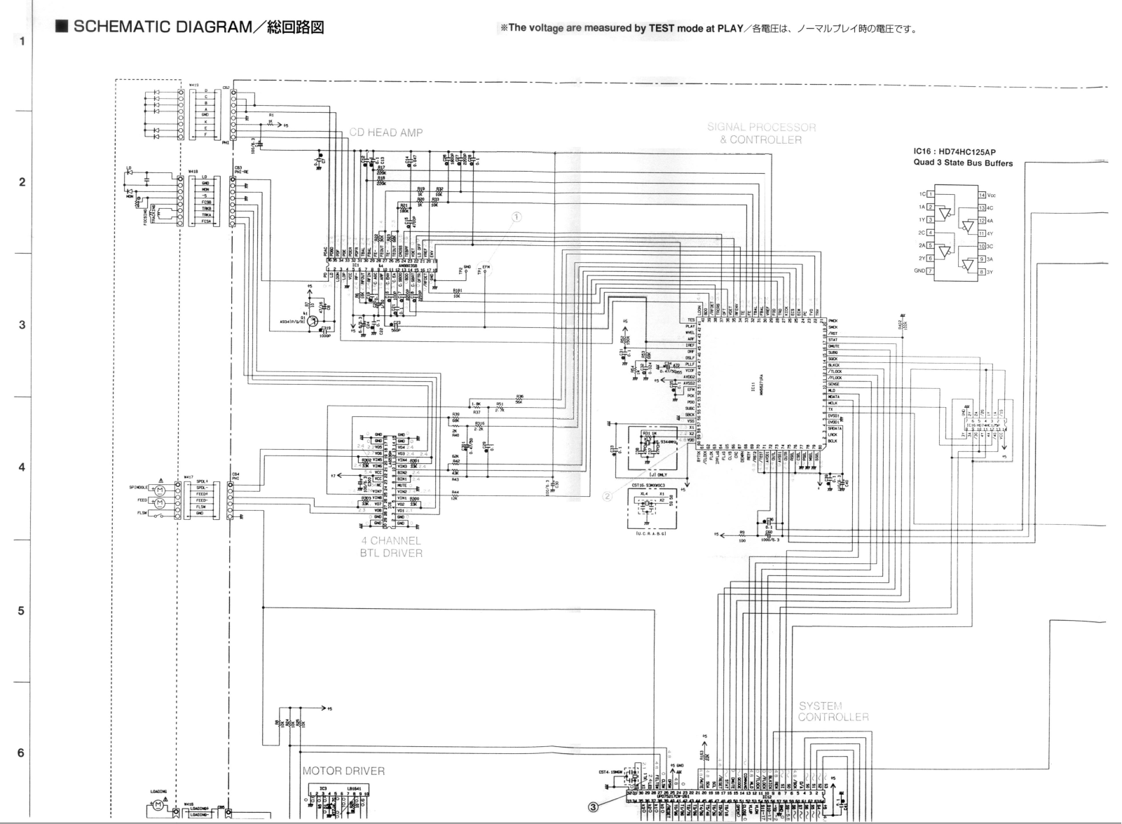 Yamaha CDX-390 Schematic