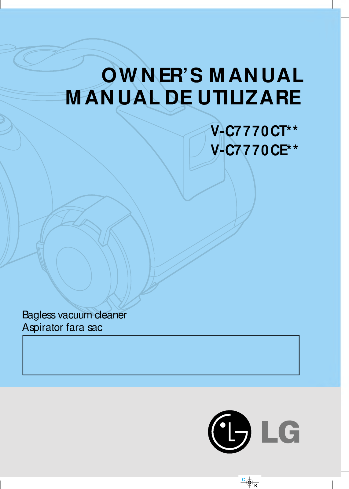 Lg V-C7770CE, V-C7770CT Owners Manual