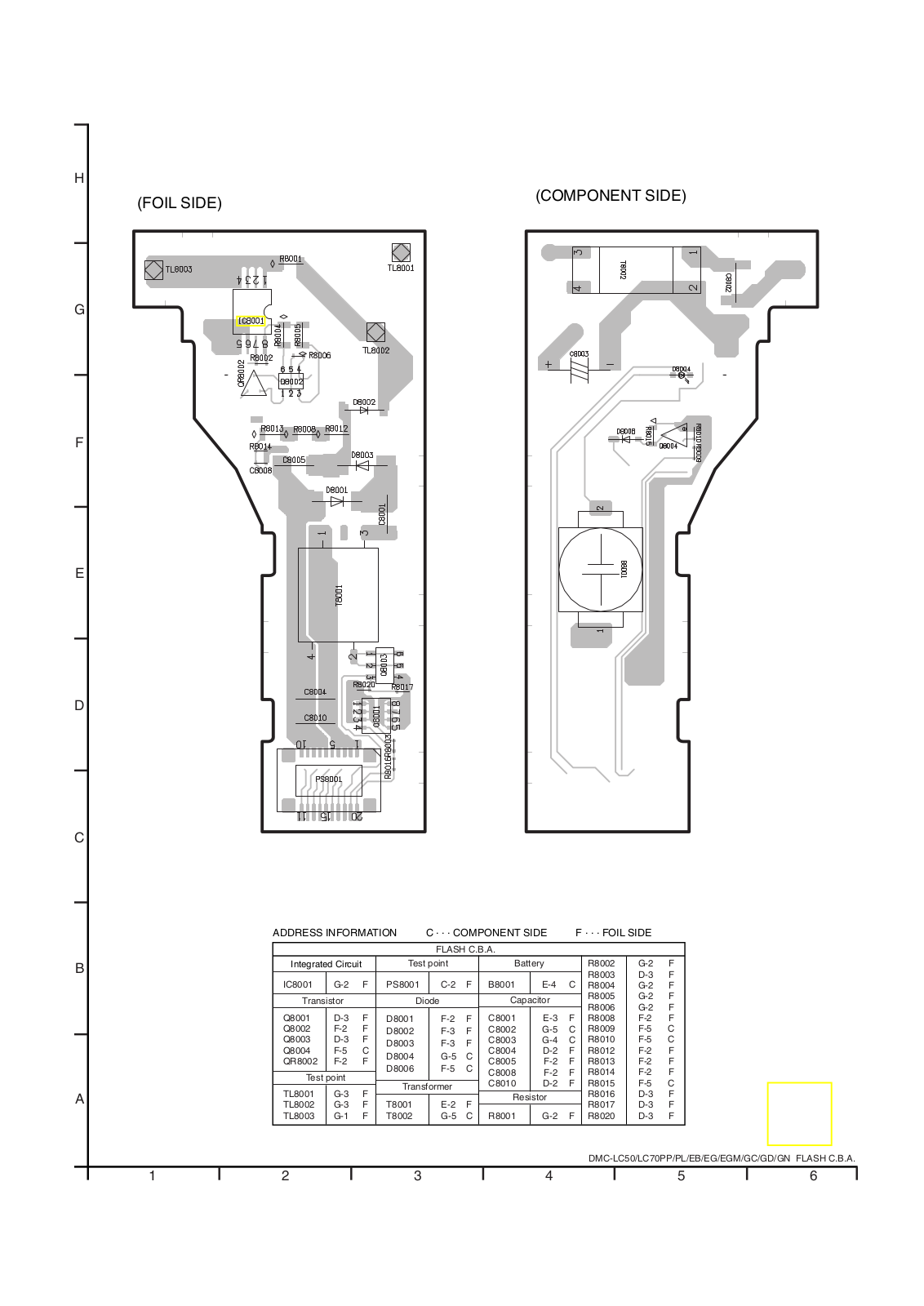 PANASONIC DMC-LC50, DMC-LC70EG-S, DMC-LC50EG SCHEMATIC DIAGRAMS c flash