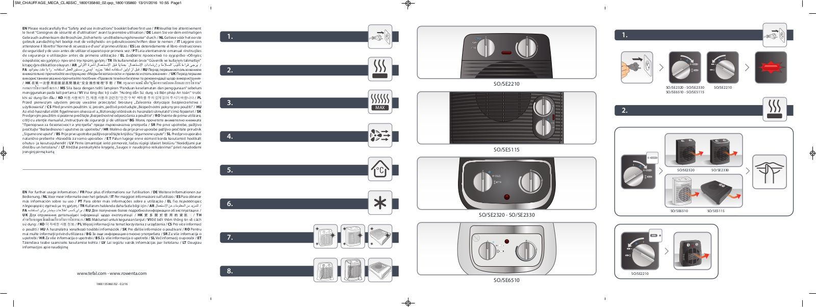 Tefal SE2210F0 User Manual