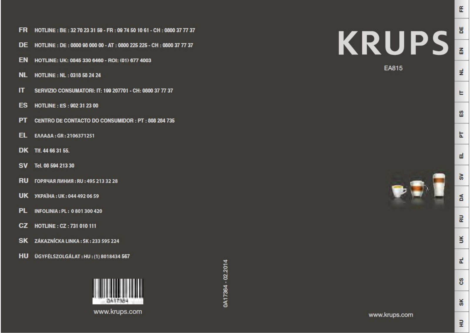 Krups EA8110 User manual