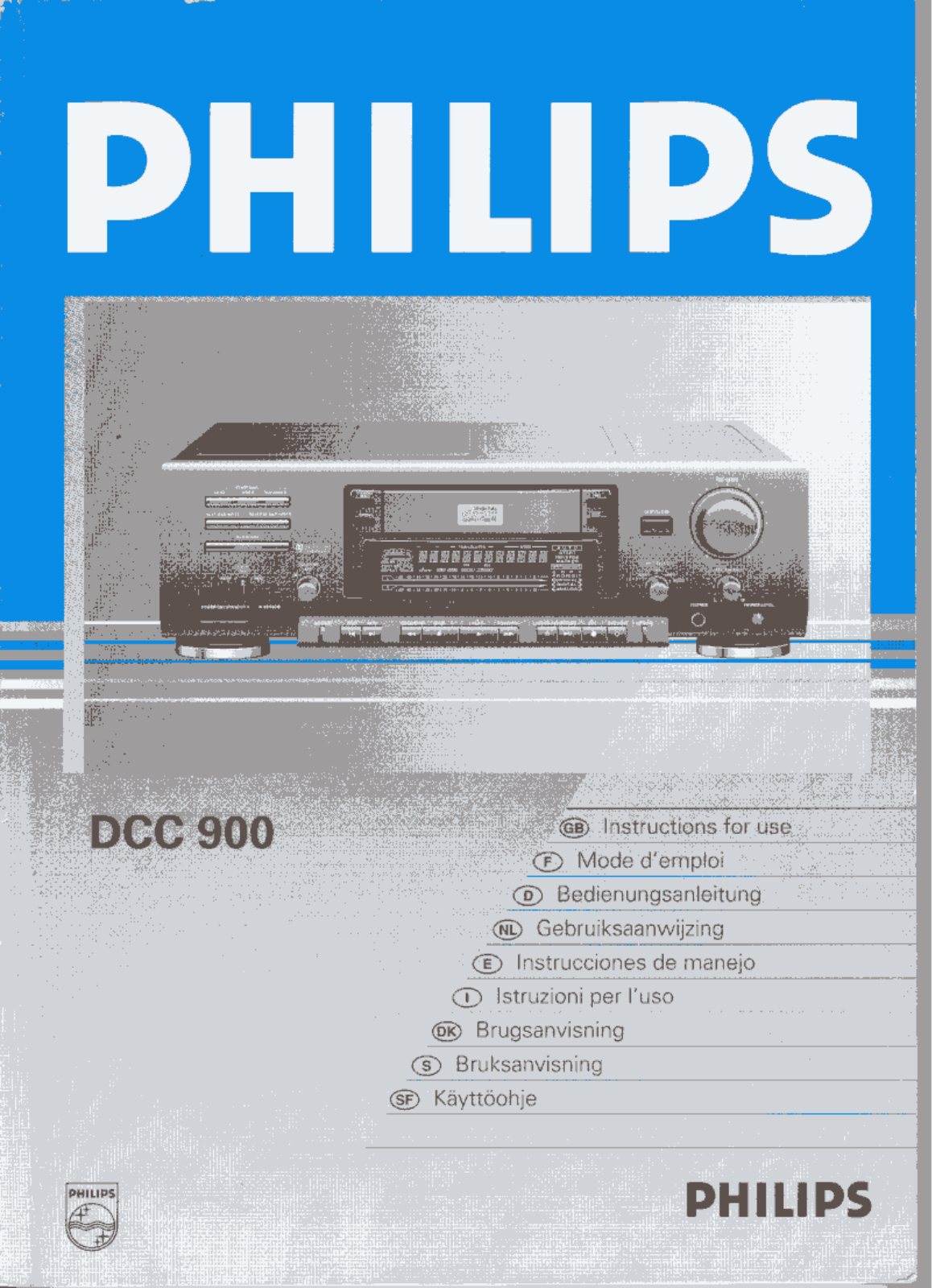 Philips DCC-900 Service manual