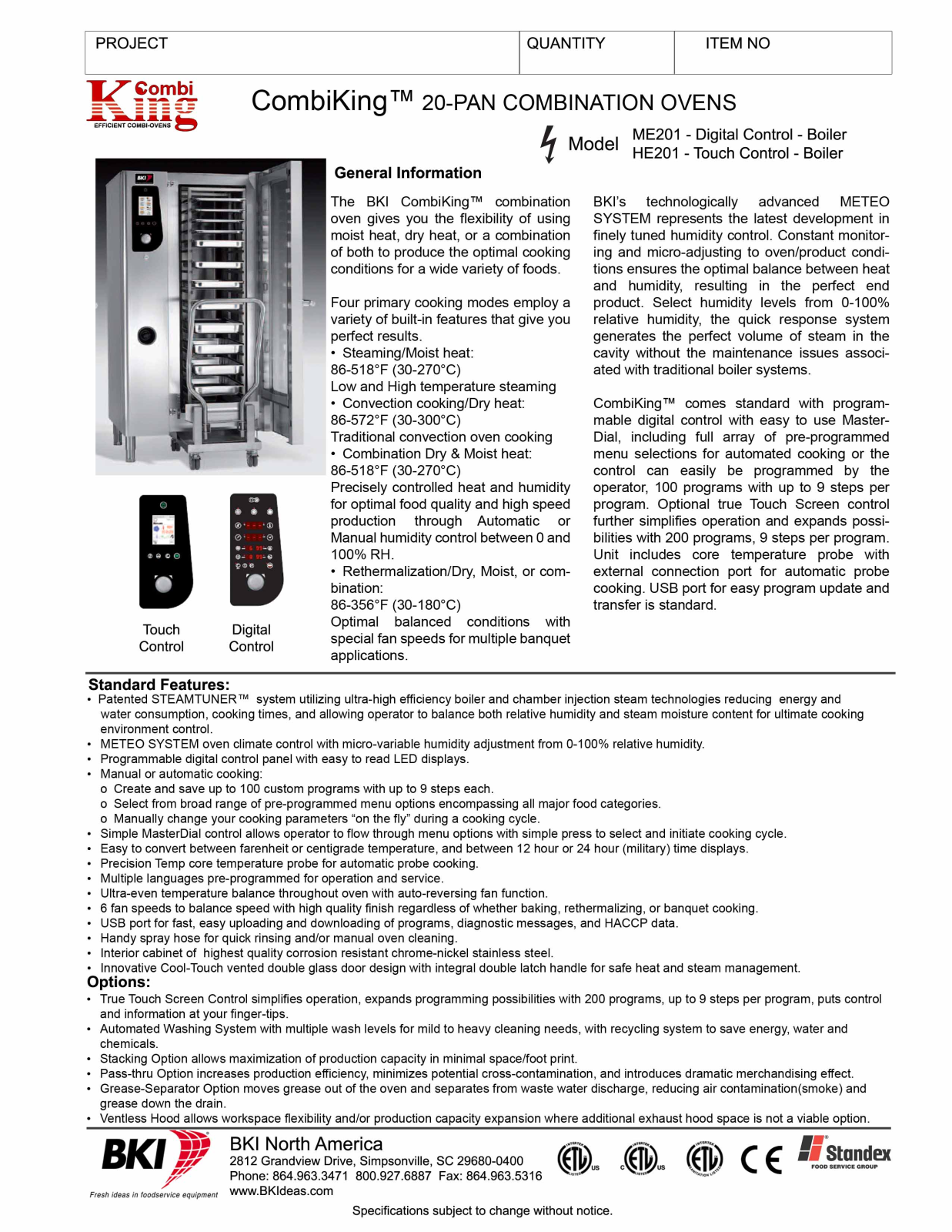 BKI HE201 User Manual