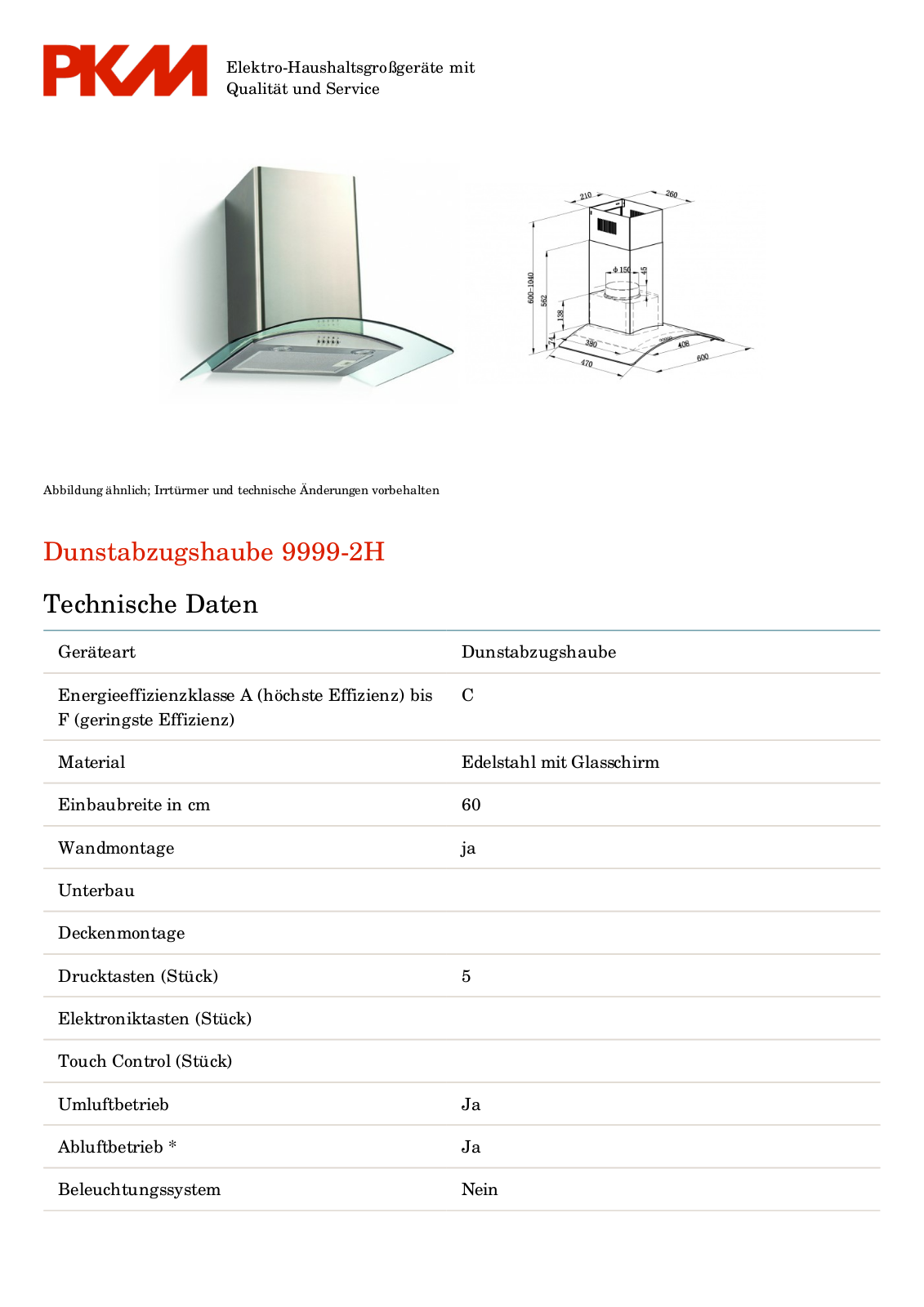 PKM 9999-2H User Manual