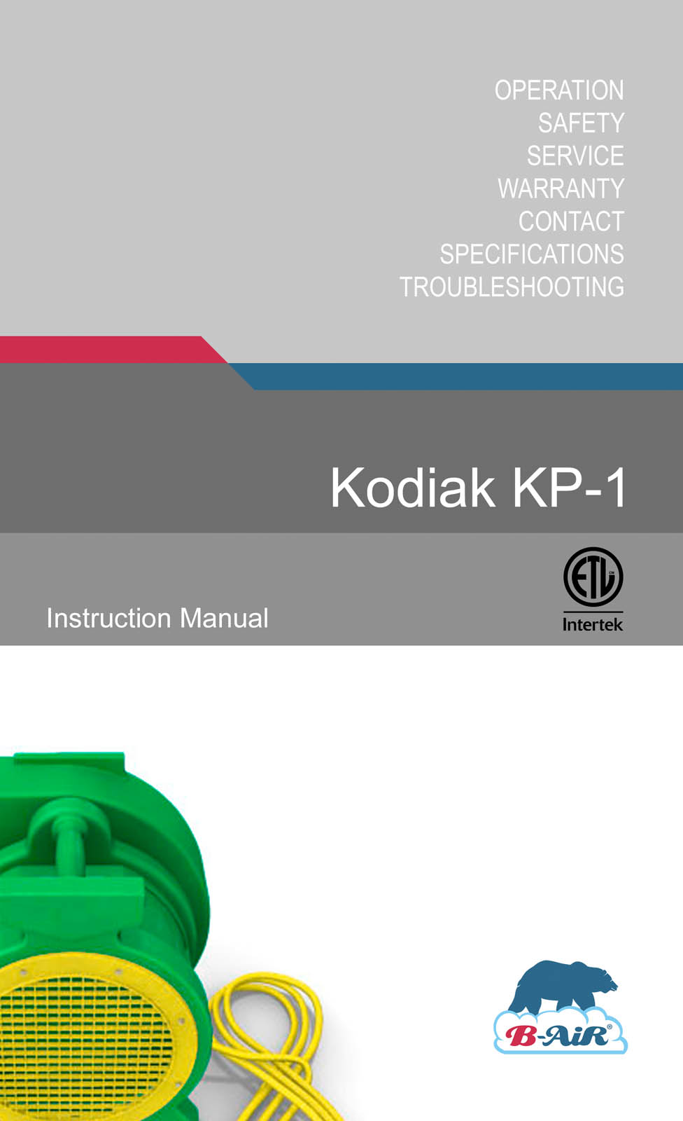 B-air KP-1 User Manual