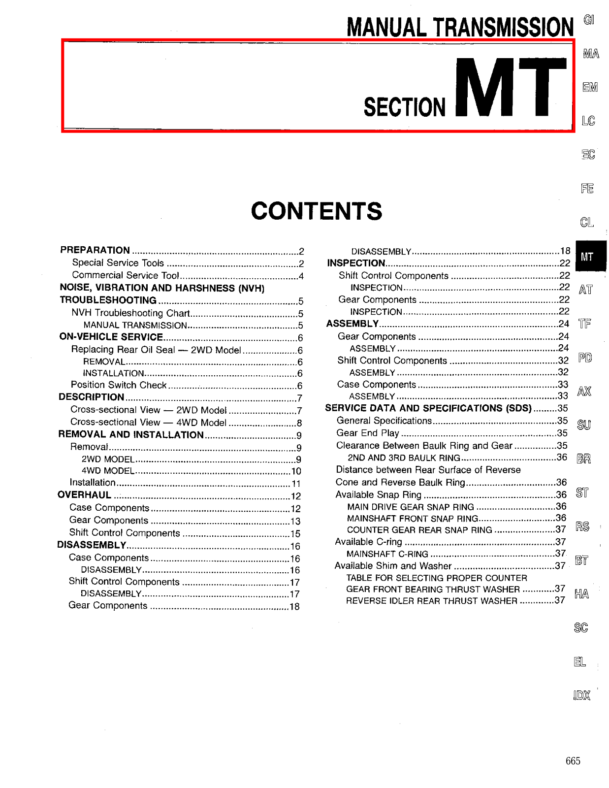 Nissan Pathfinder 1998 Owner's Manual