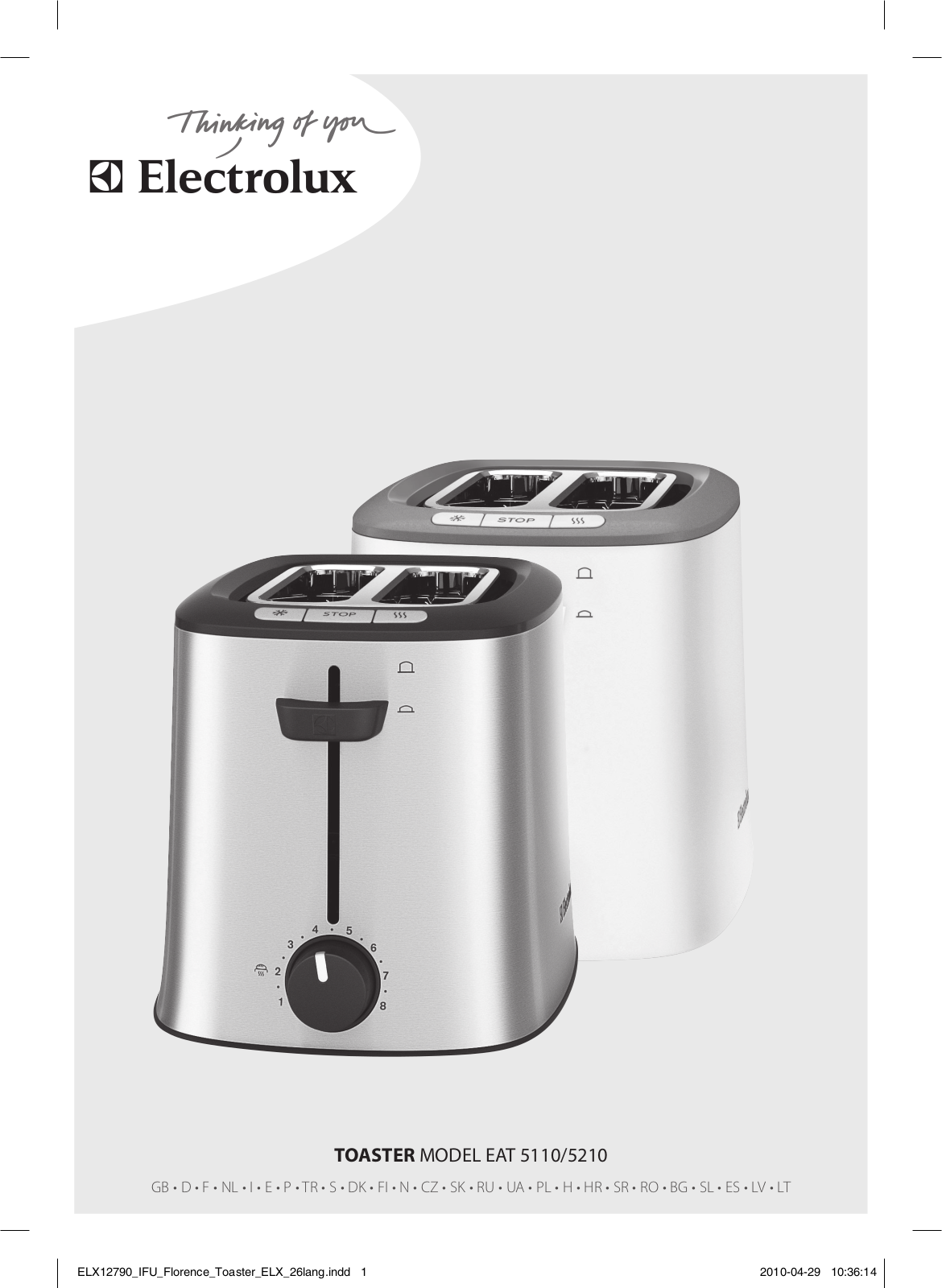 Electrolux EAT 5210 User Manual