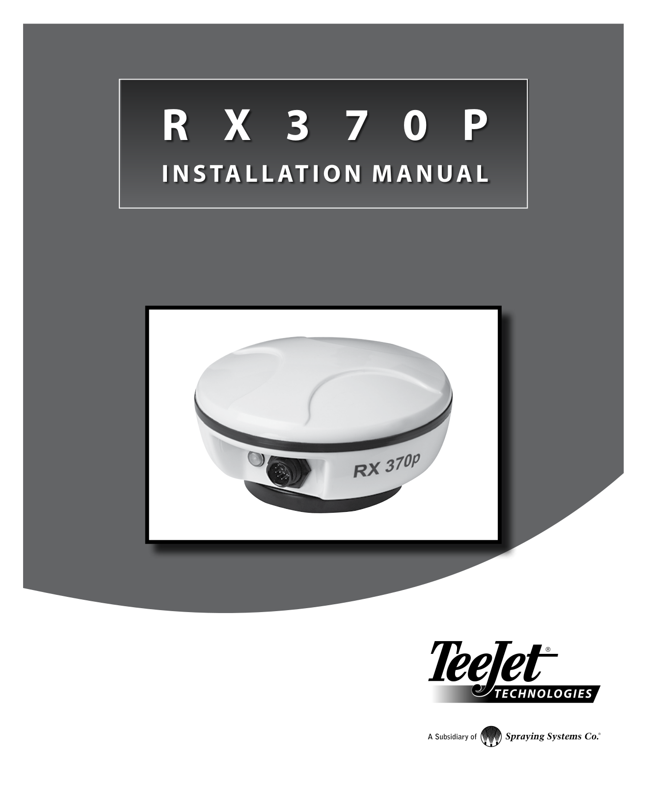 TeeJet RX370p User Manual