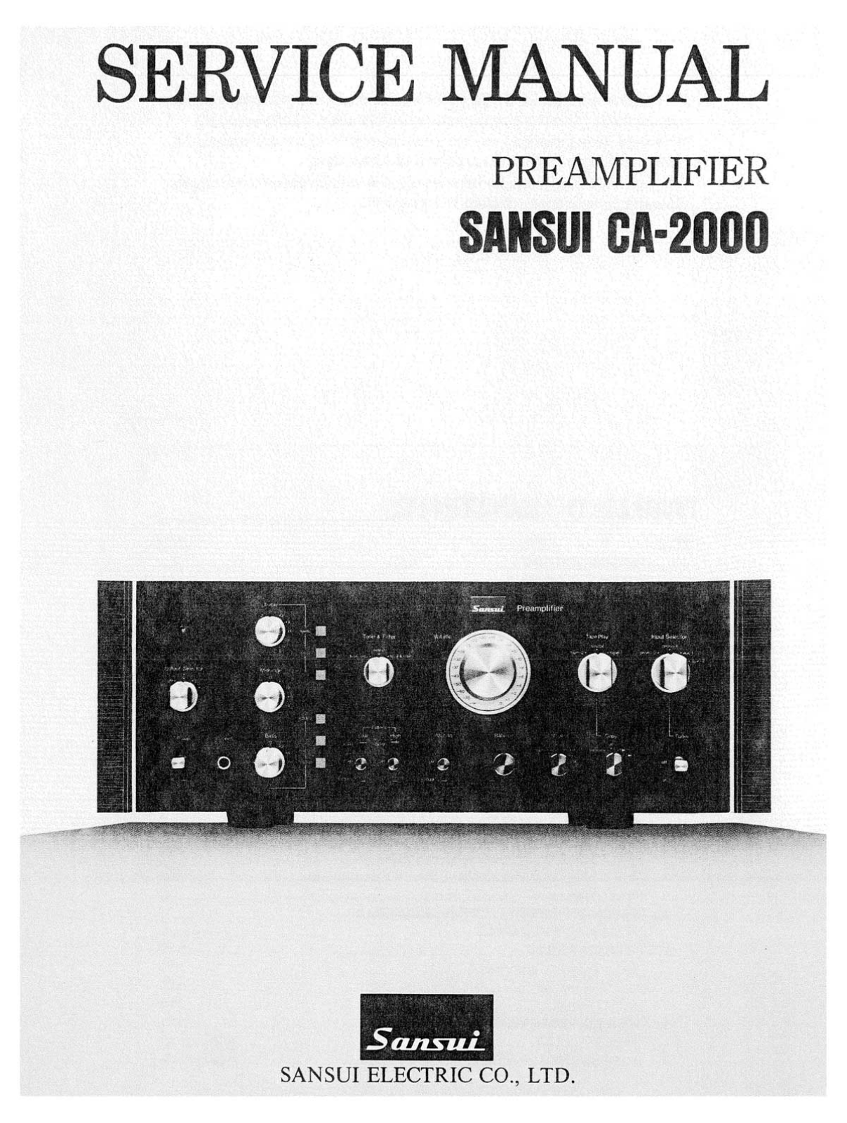 Sansui CA-2000 Service manual