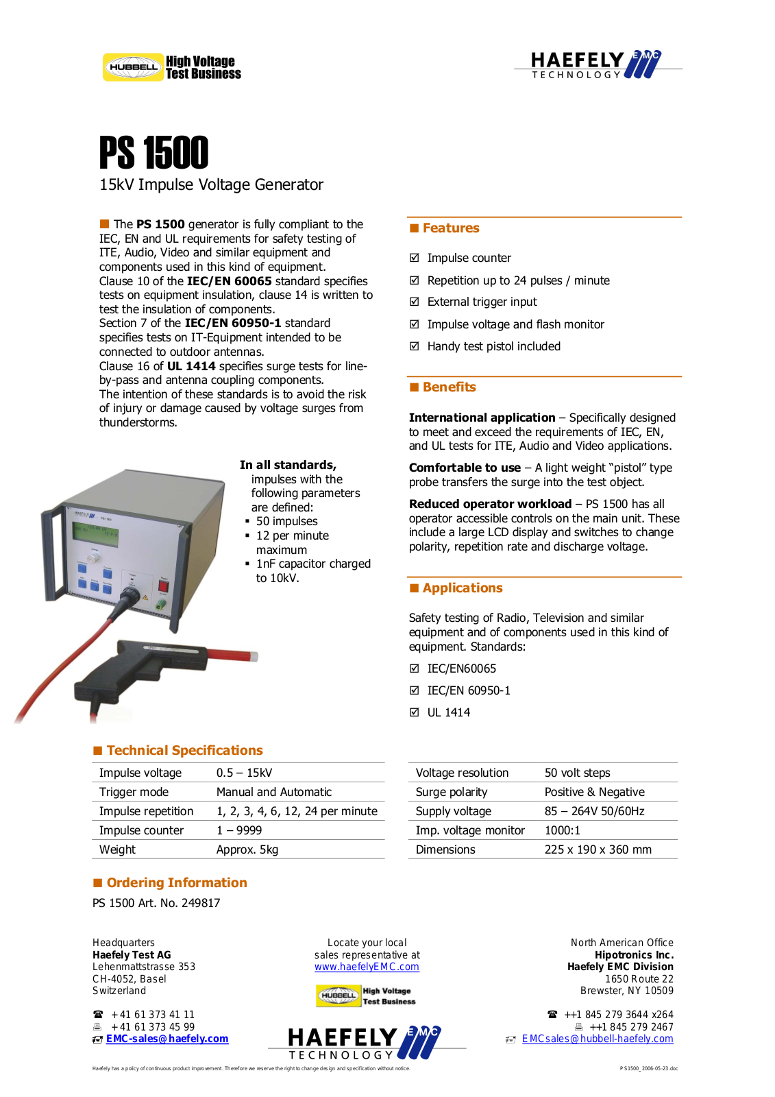 Atec PS-1500 User Manual