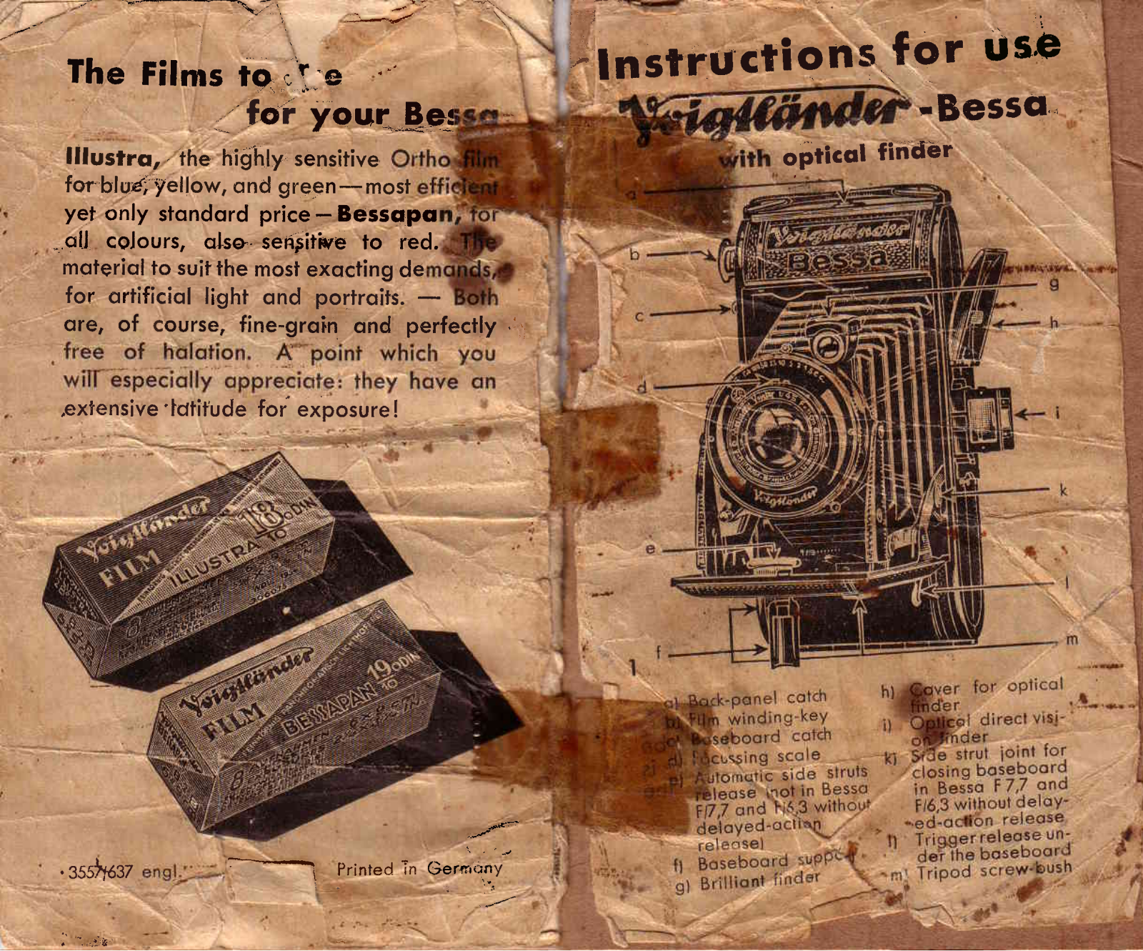 voigtlander bessa-1 User Guide