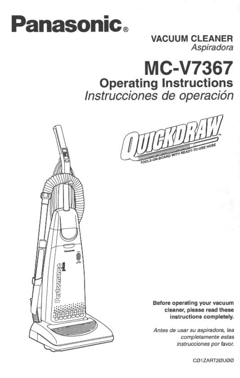 Panasonic mcv736701 Operation Manual