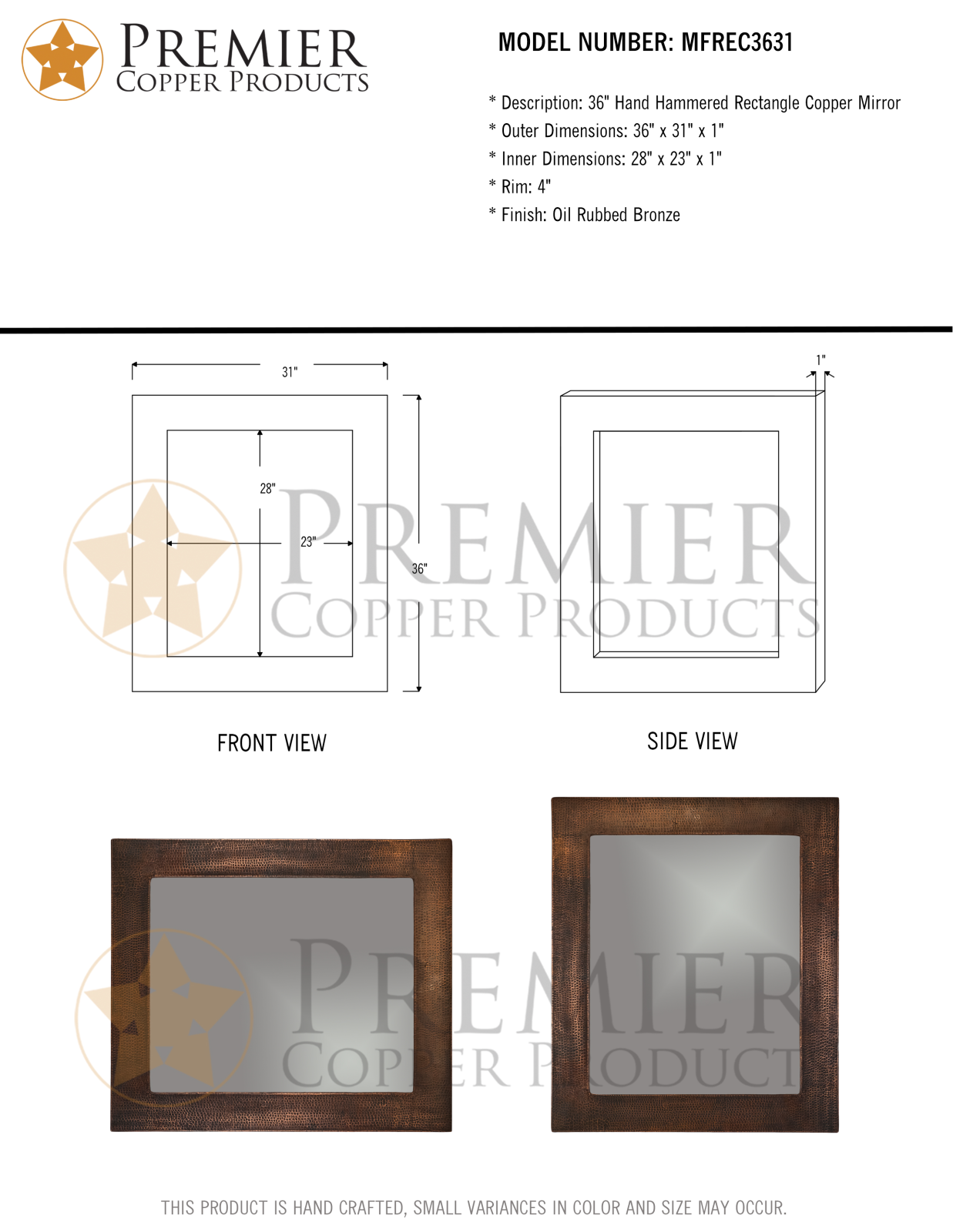 Premier Copper Products IER1532 Specifications - ManualMachine.com