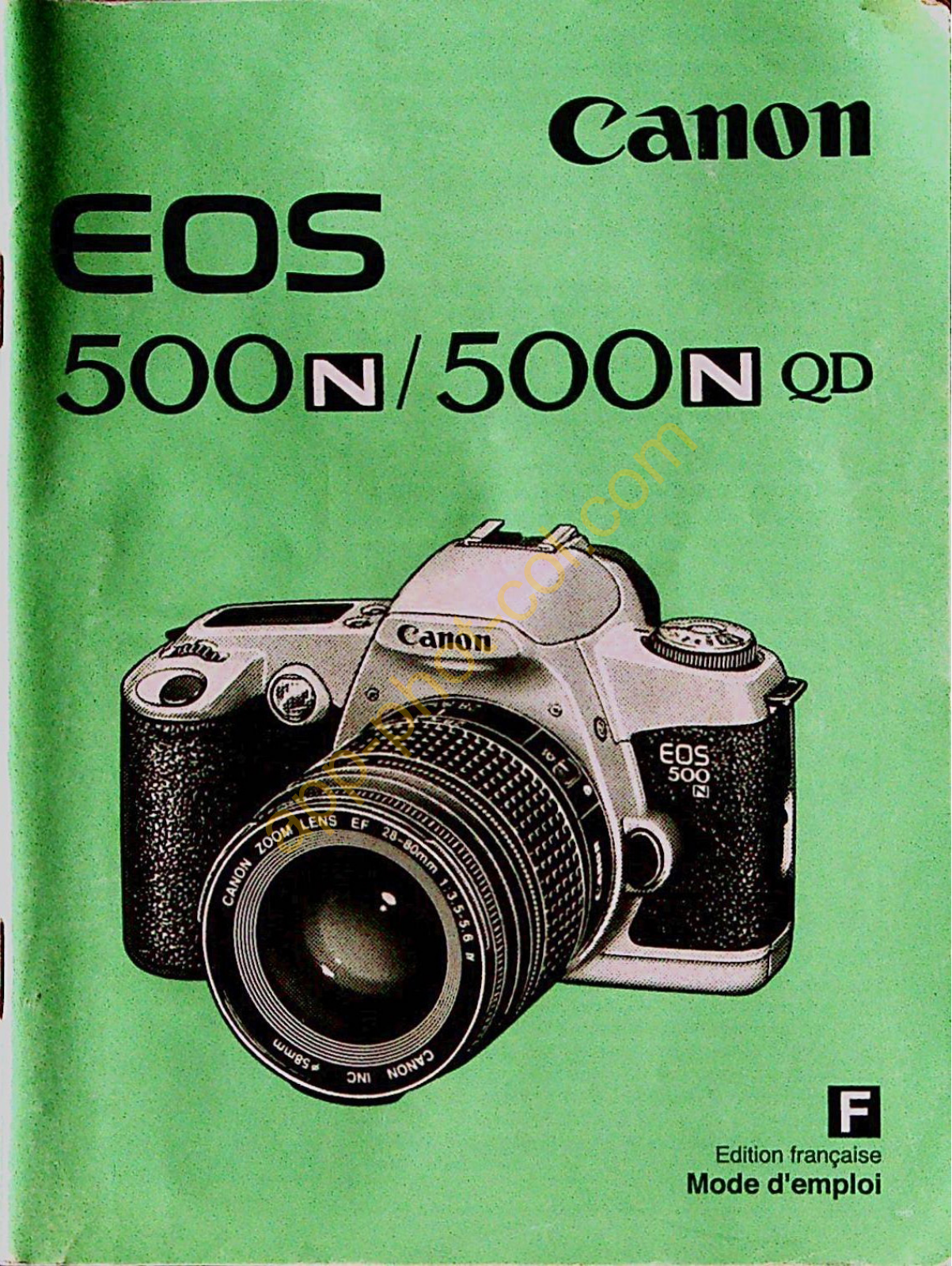 CANON EOS 500N Instruction Manual