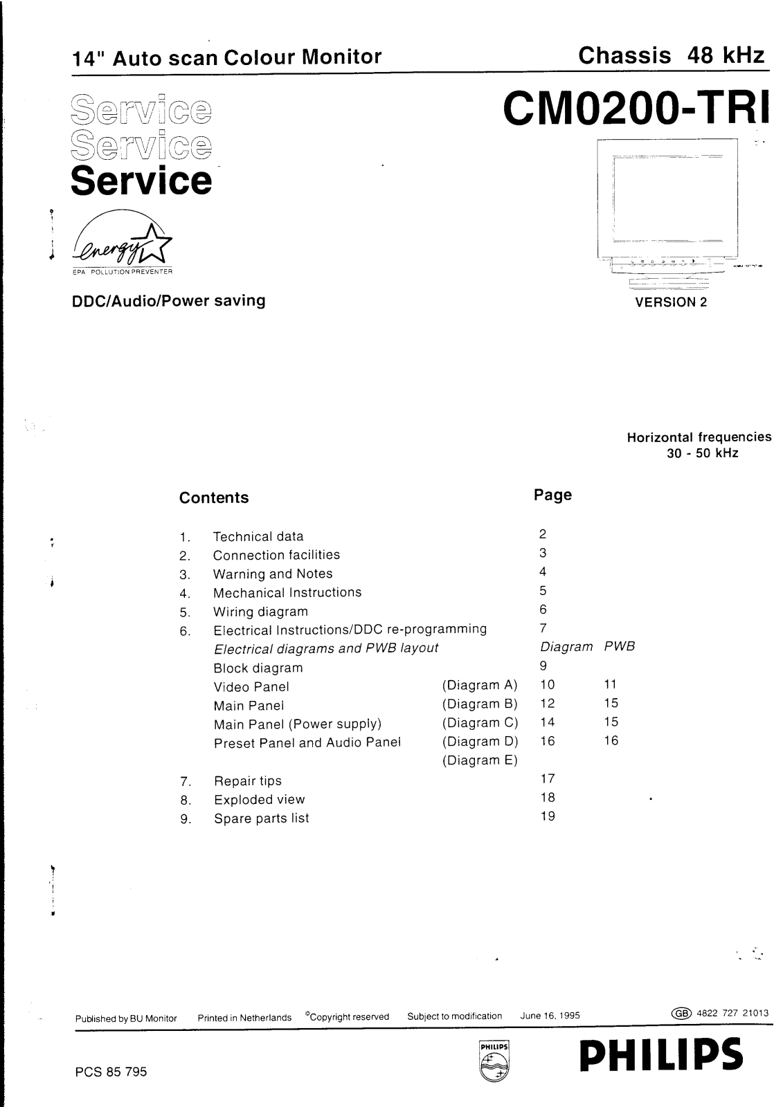 Philips 4CM5279, CM0200 Service Manual