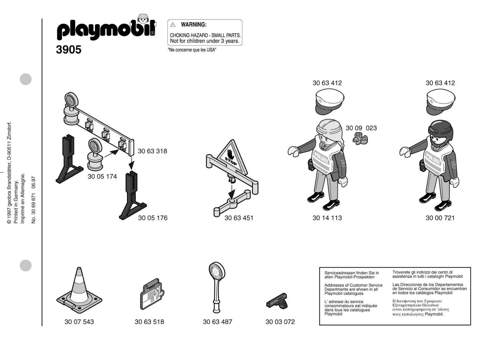 Playmobil 3905 Instructions