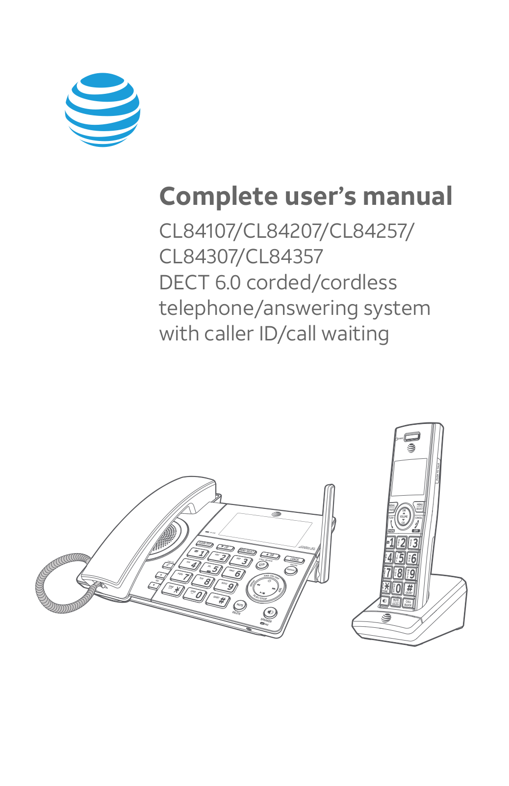 AT&T CL84107, CL84307, CL84257, CL84357, CL84207 User Manual