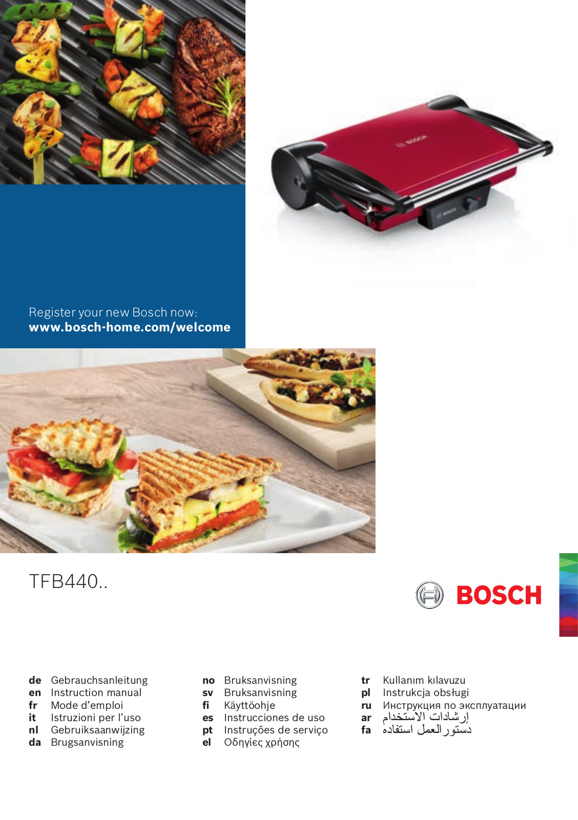 Bosch TFB 4402V User Manual