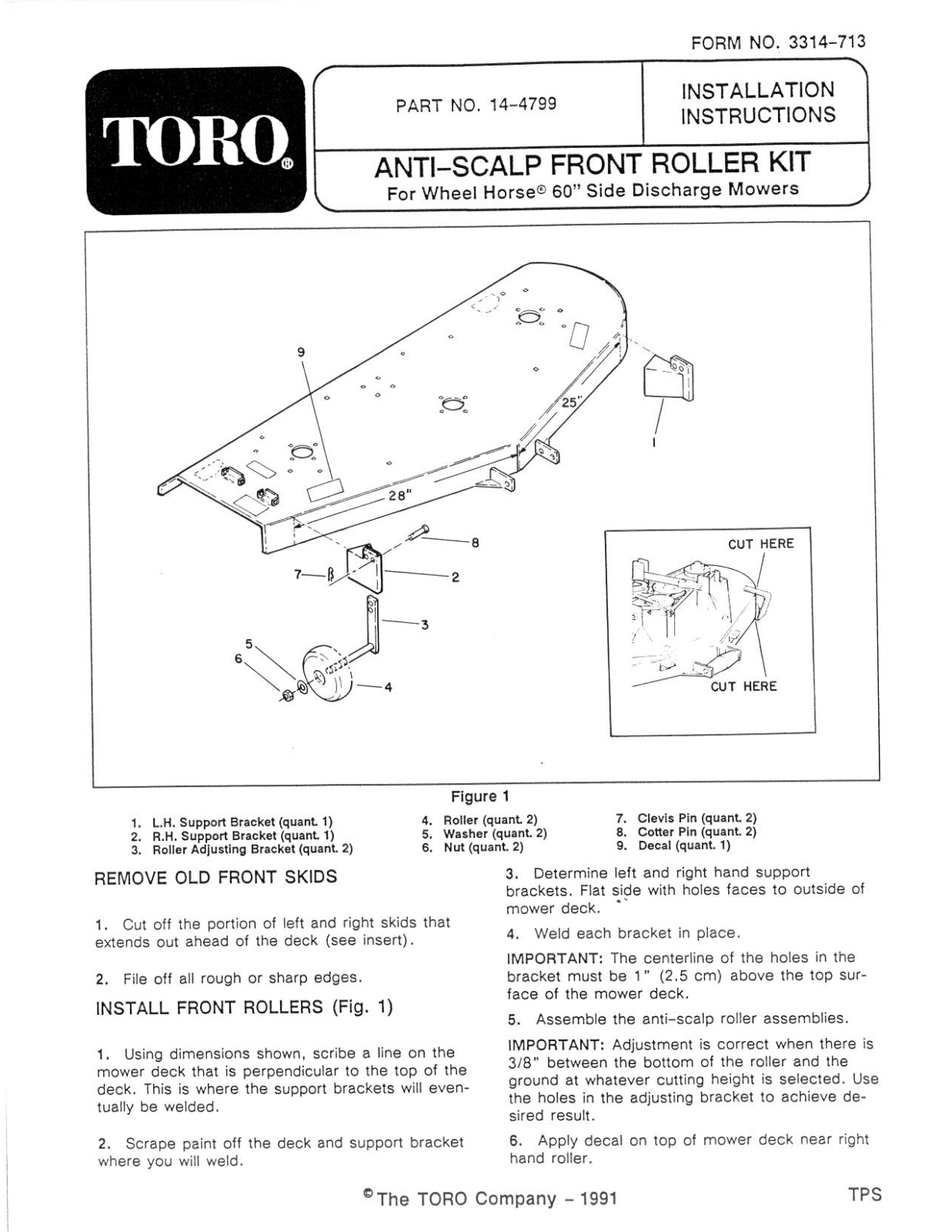 Toro 14-4799 Installation Instructions