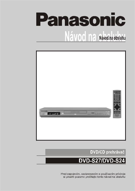 Panasonic DVD-S27, DVD-S24 User Manual