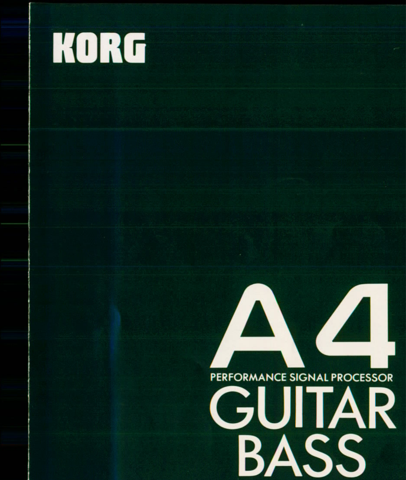 Korg A4 User Manual