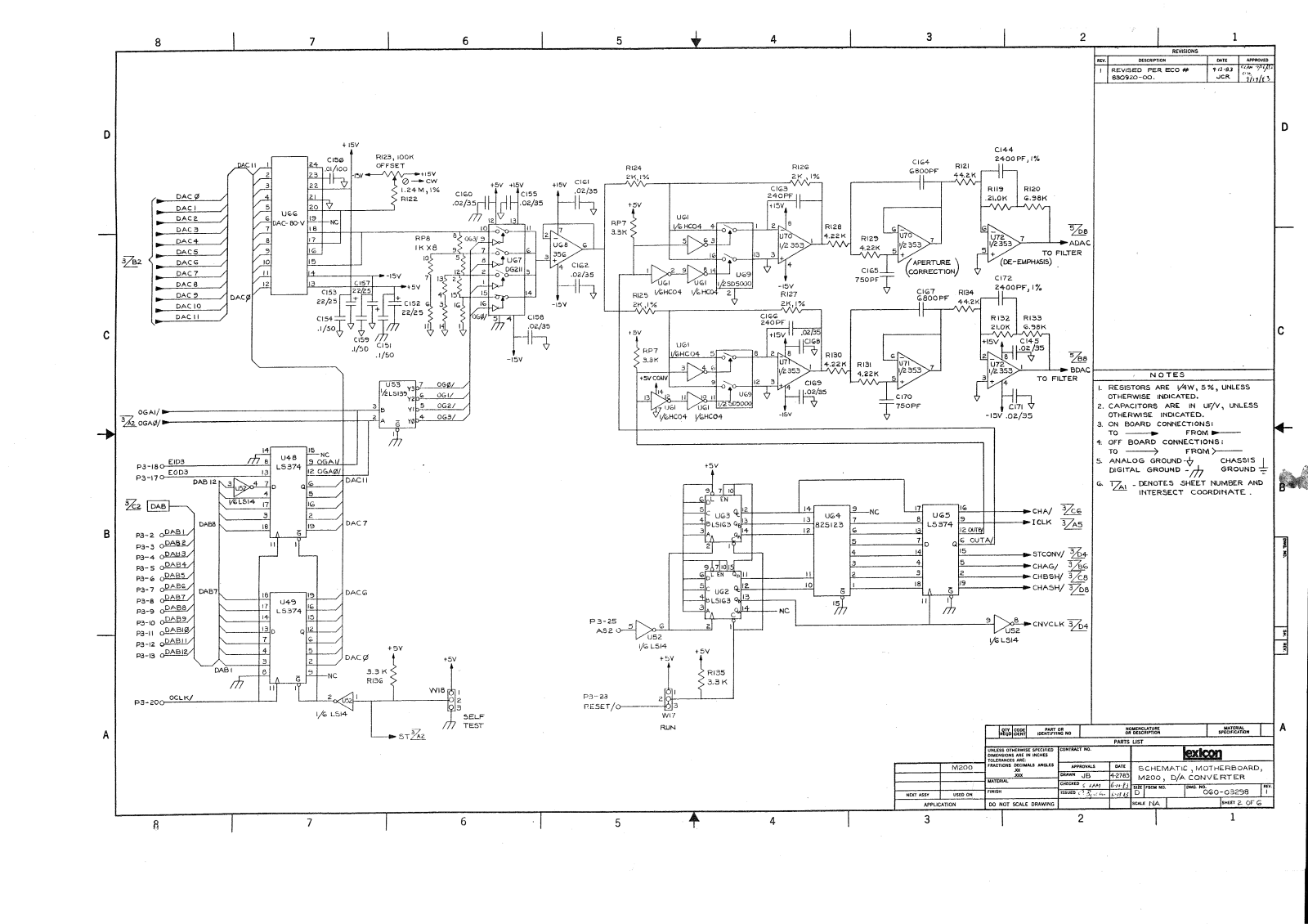 Lexicon LEX200 Service Manual