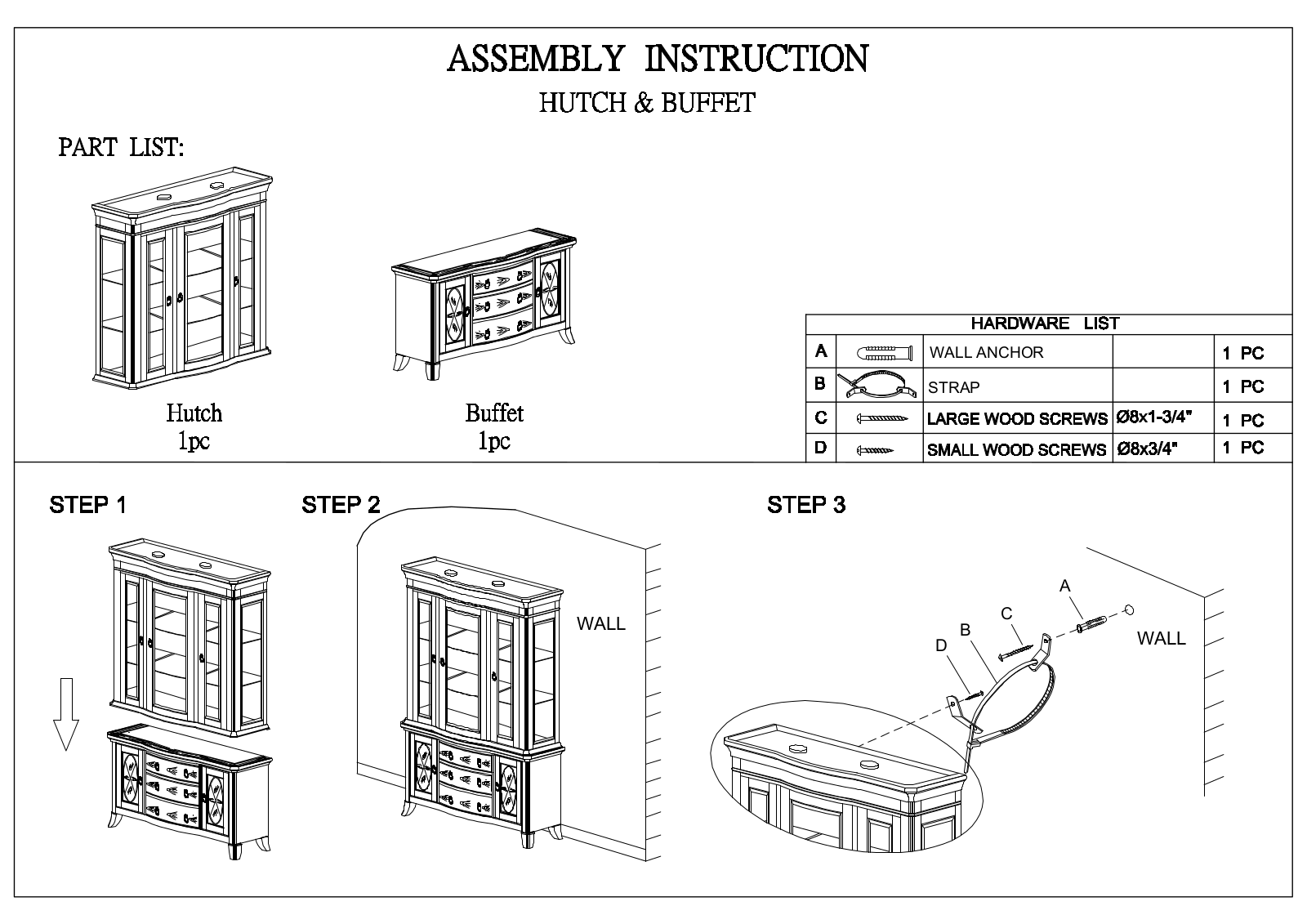 Lark Manor™ DRBC3744 Assembly Instructions - ManualMachine.com
