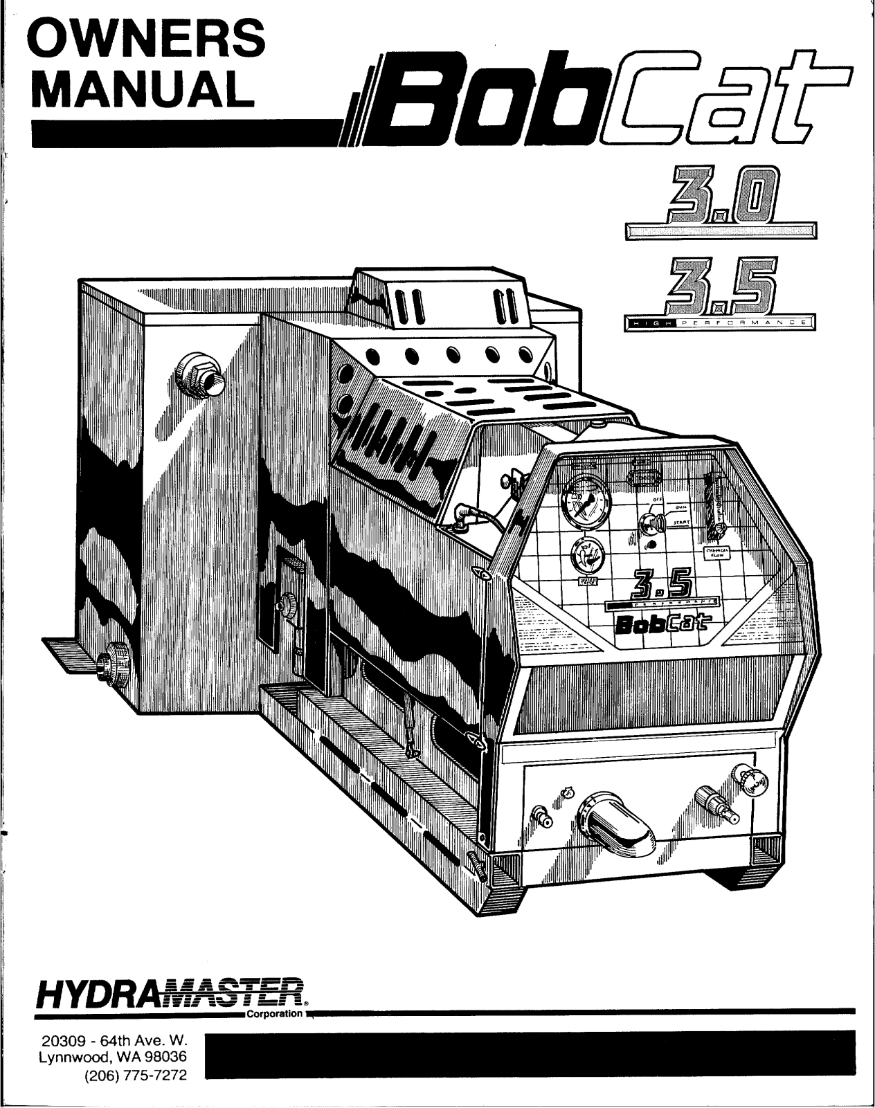 Hydramaster Bobcat 3.0, Bobcat 3.5 User Manual - ManualMachine.com