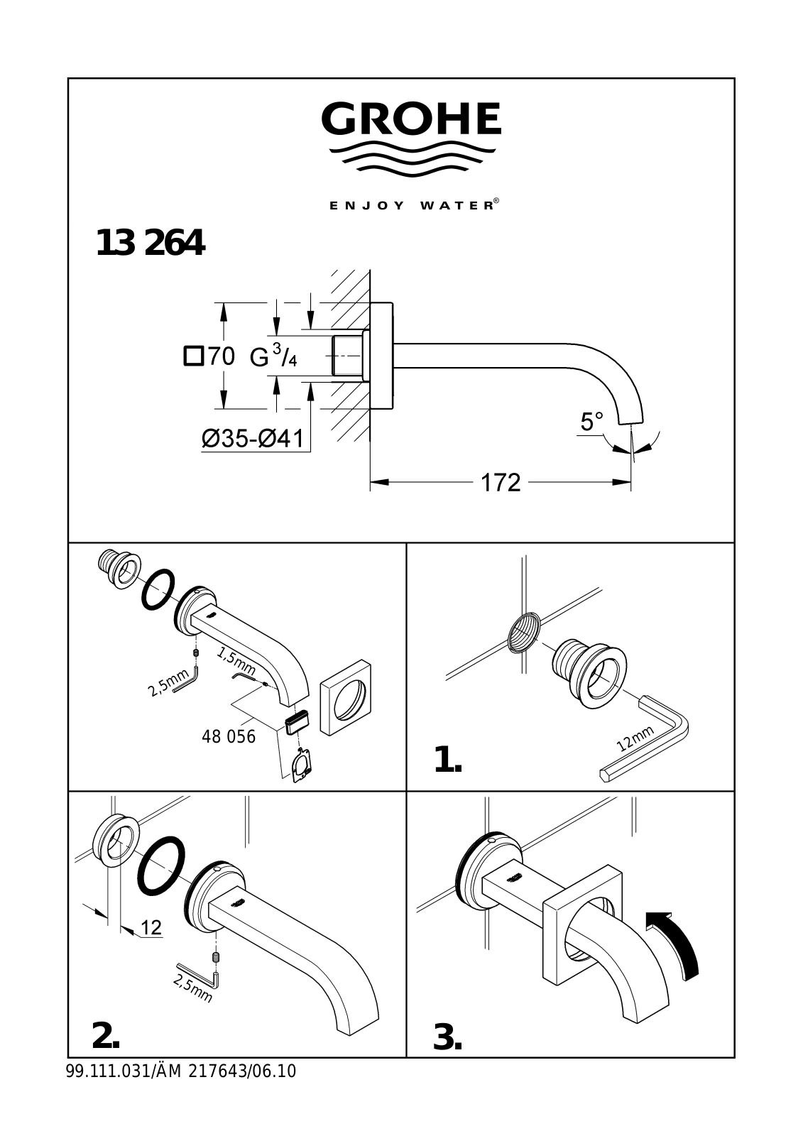 GROHE GRH5289 Installation & Assembly - ManualMachine.com
