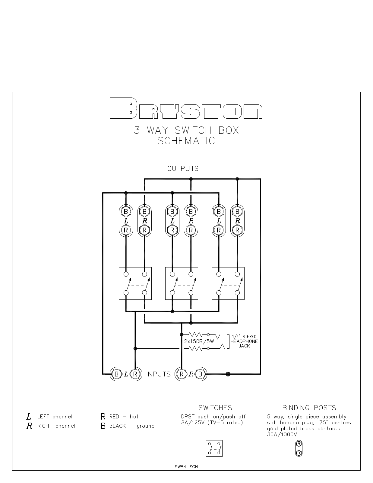 Bryston SSB3 Schematic