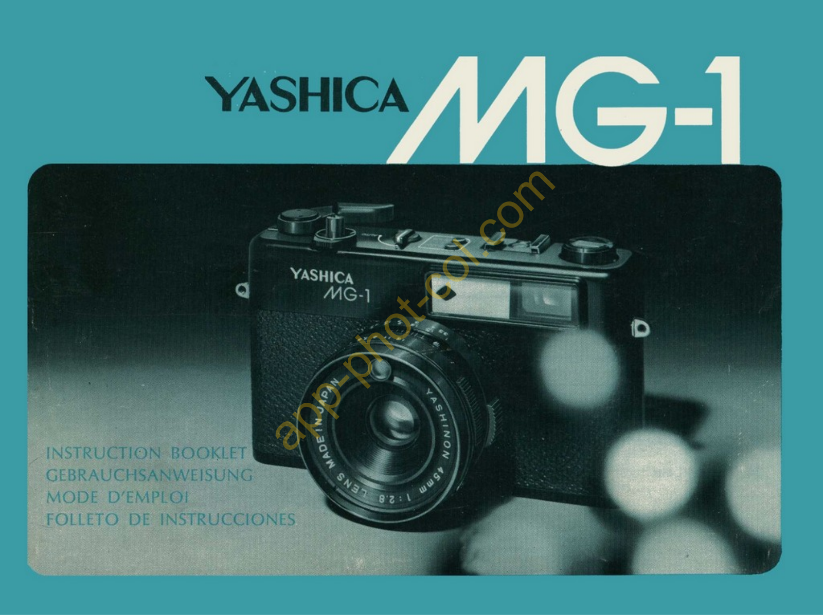 Yashica MG-1 Instruction Manual