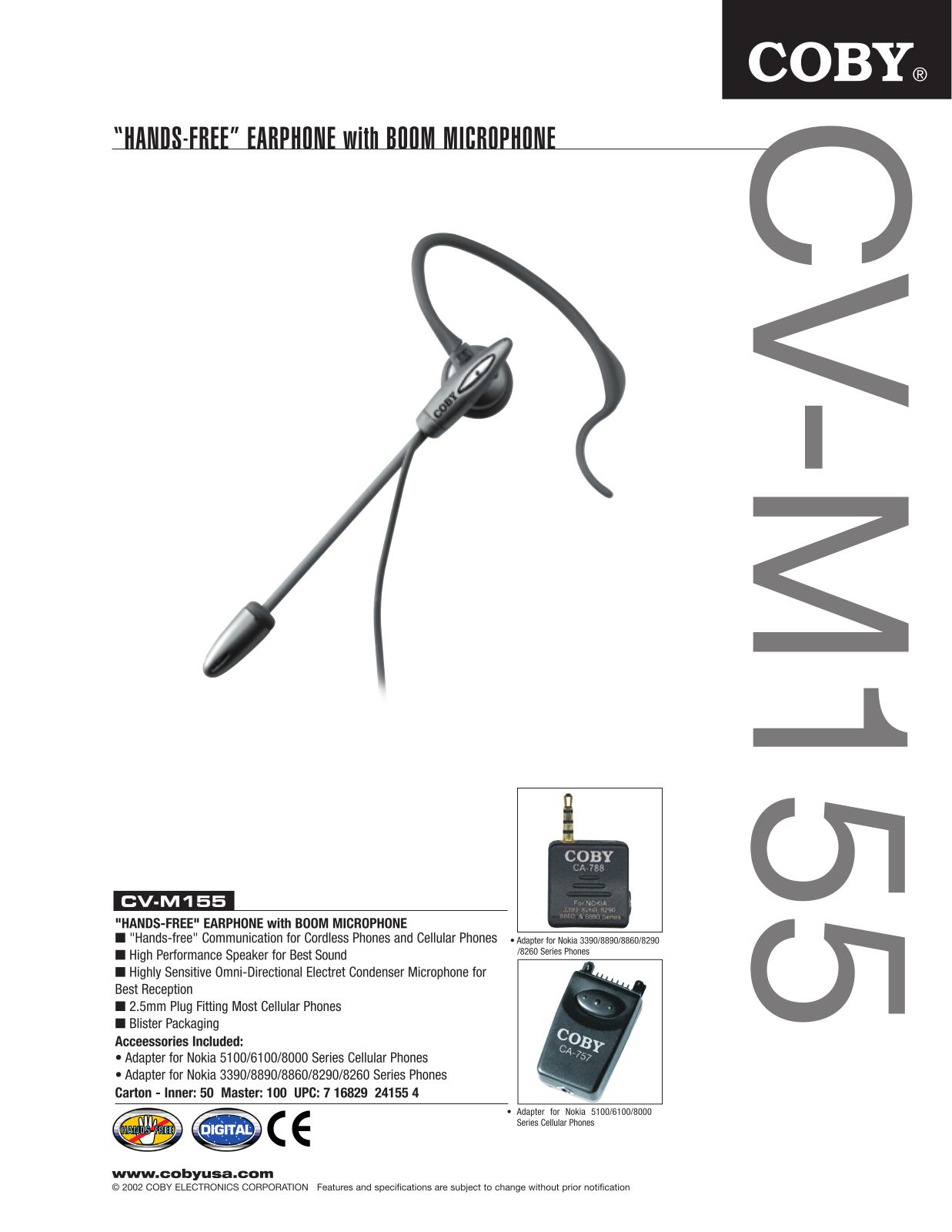 COBY electronic CV M155 User Manual