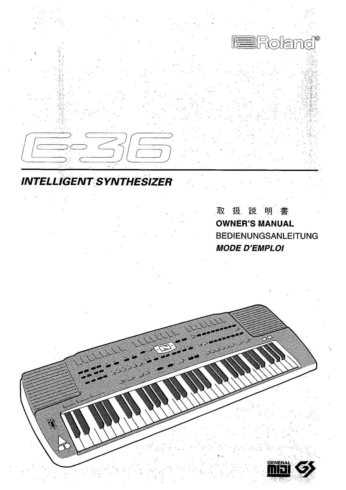 Roland E-36 User Manual