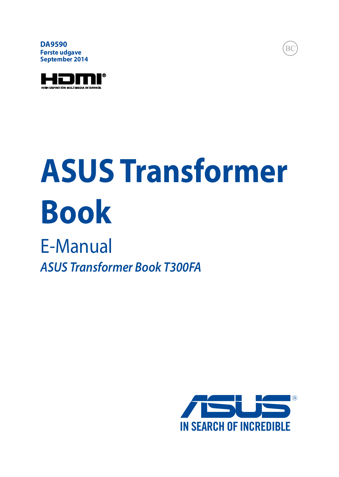 Asus T300FA User’s Manual