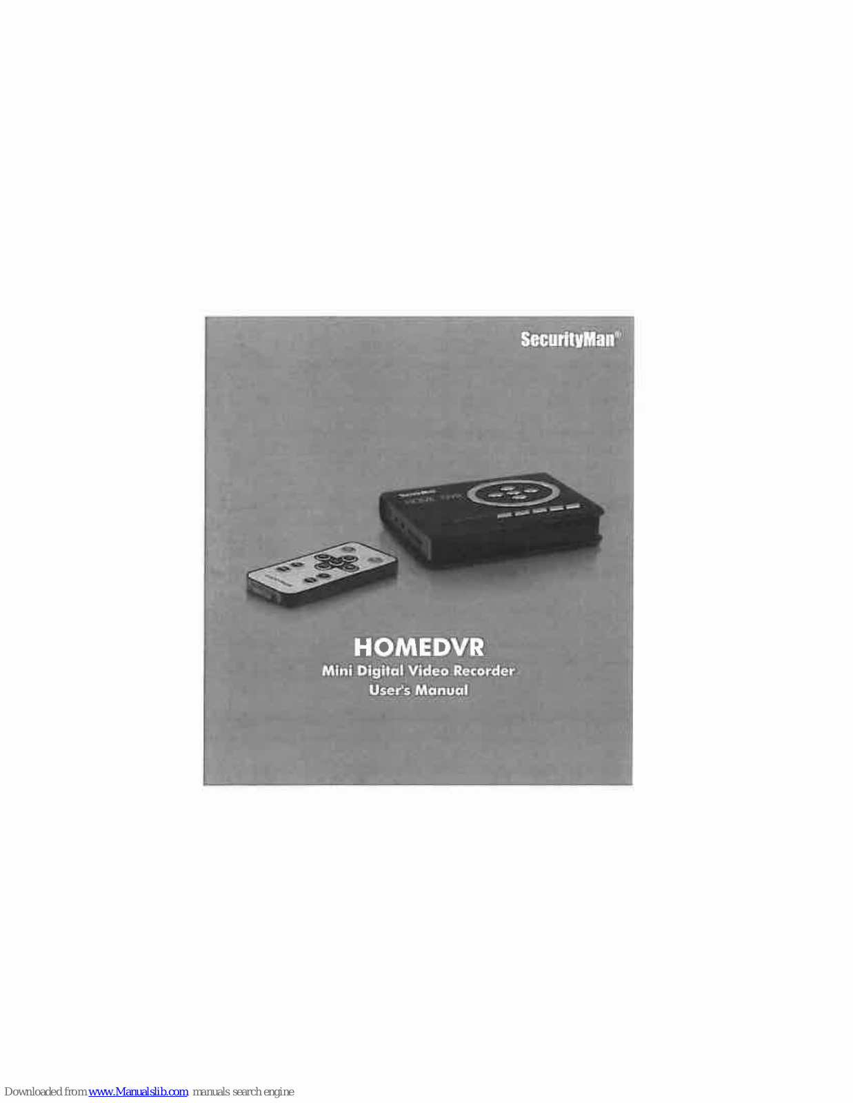SecurityMan HOMEDVR User Manual - ManualMachine.com
