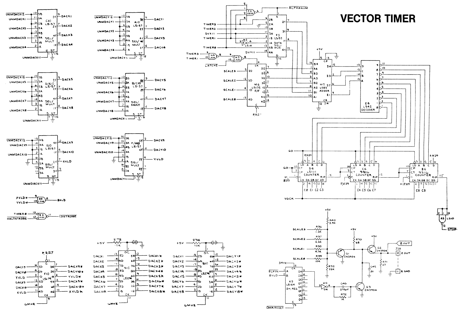 ATARI VECTOR Shematics