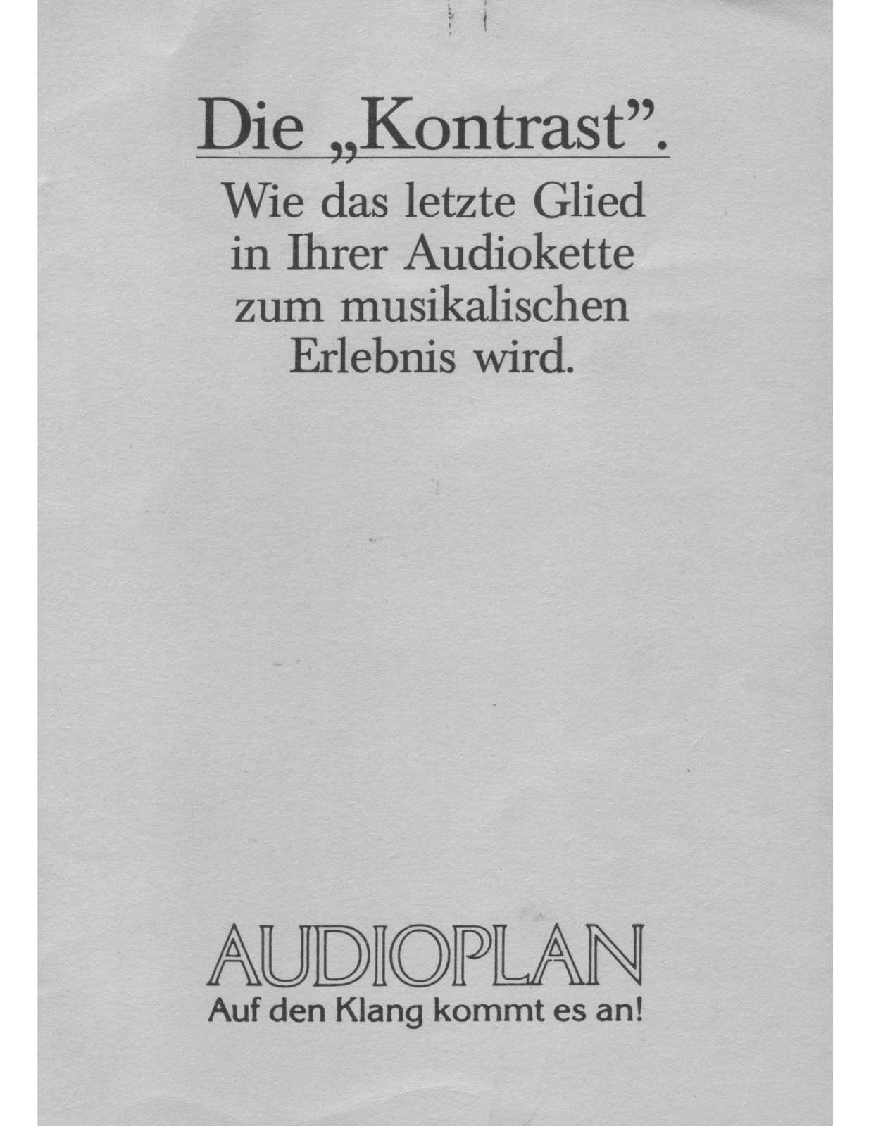 Audioplan Kontrast User guide - ManualMachine.com