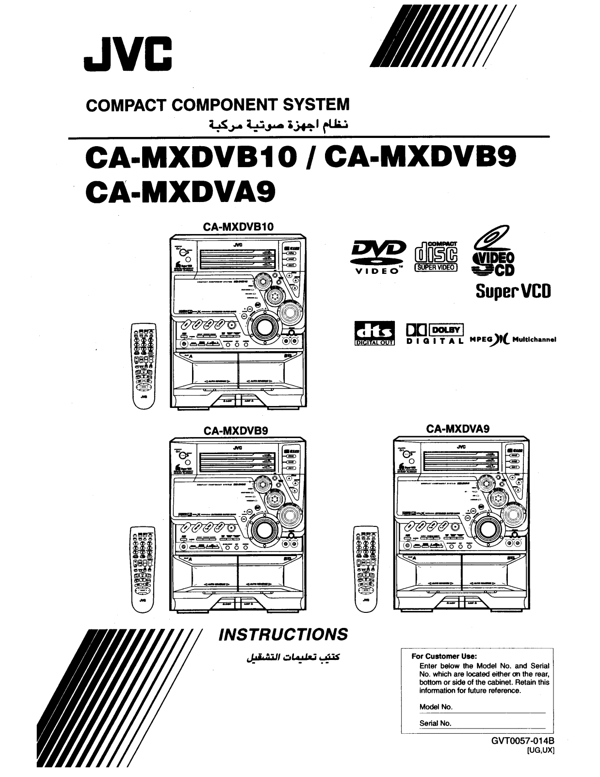 JVC MX-DVB10 User Manual