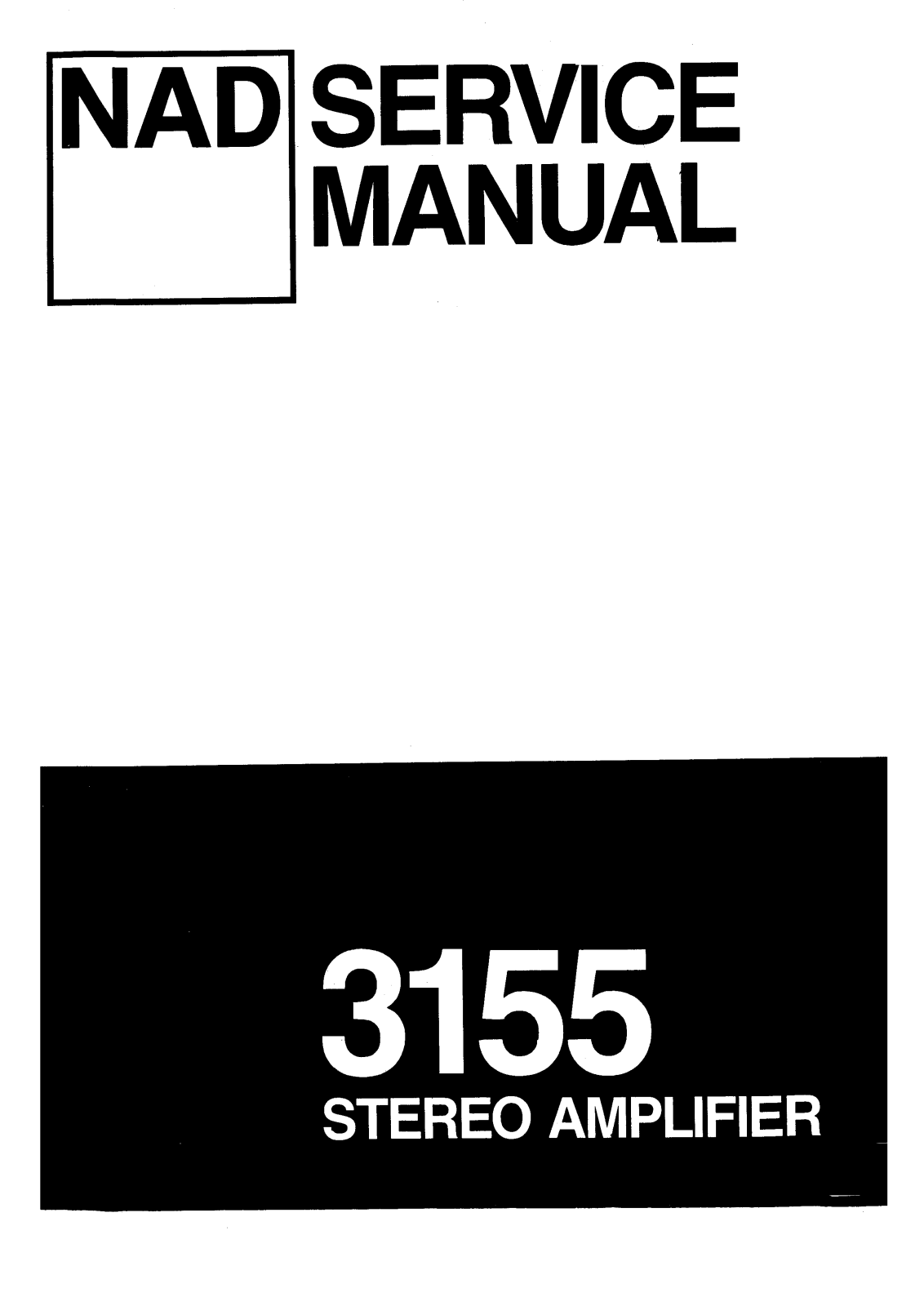 NAD 3155 Service manual