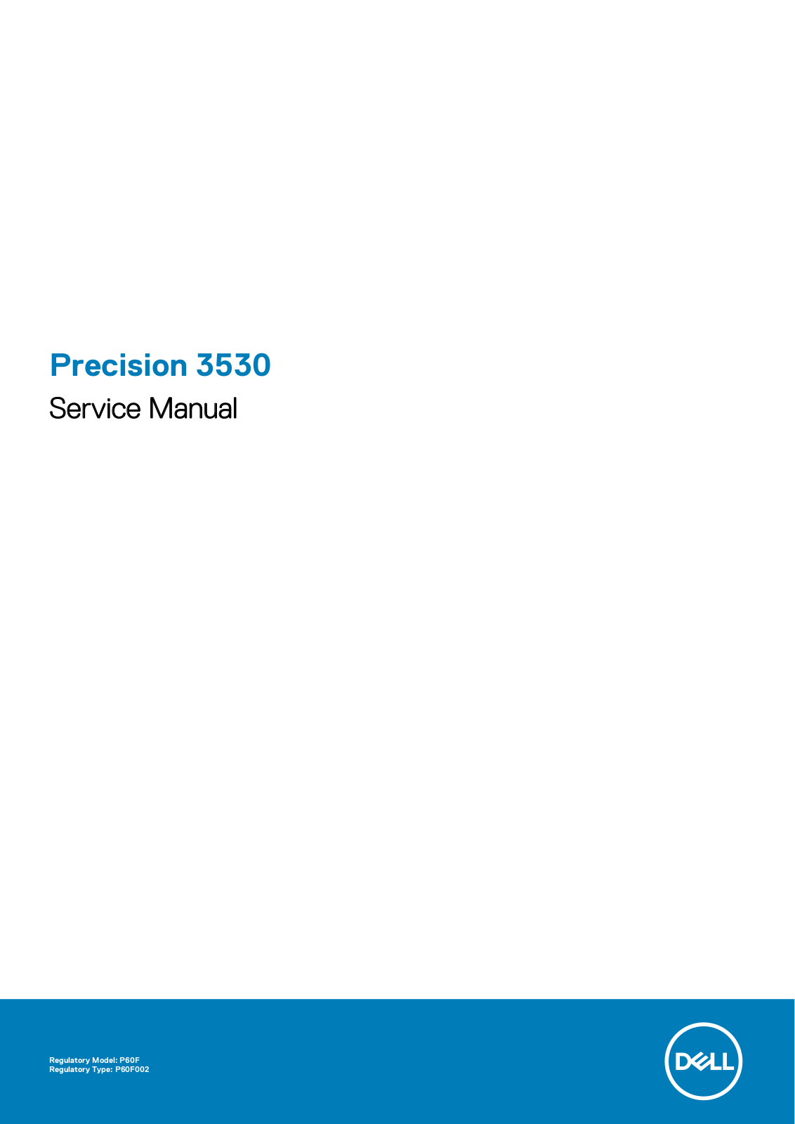 Dell Precision 3530 User Manual