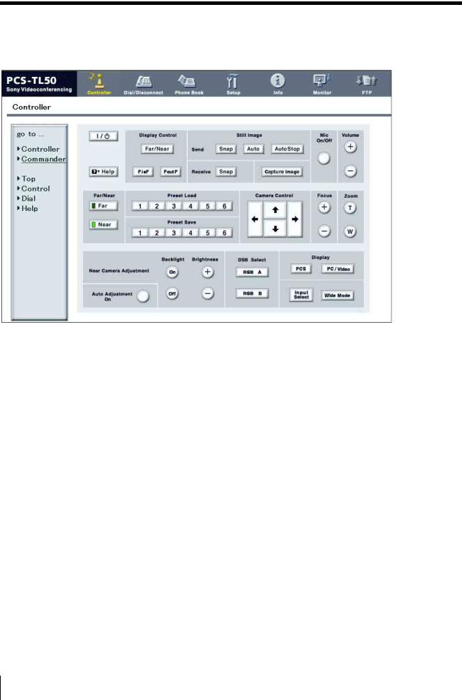 Sony PCS-TL50 Operating Instruction