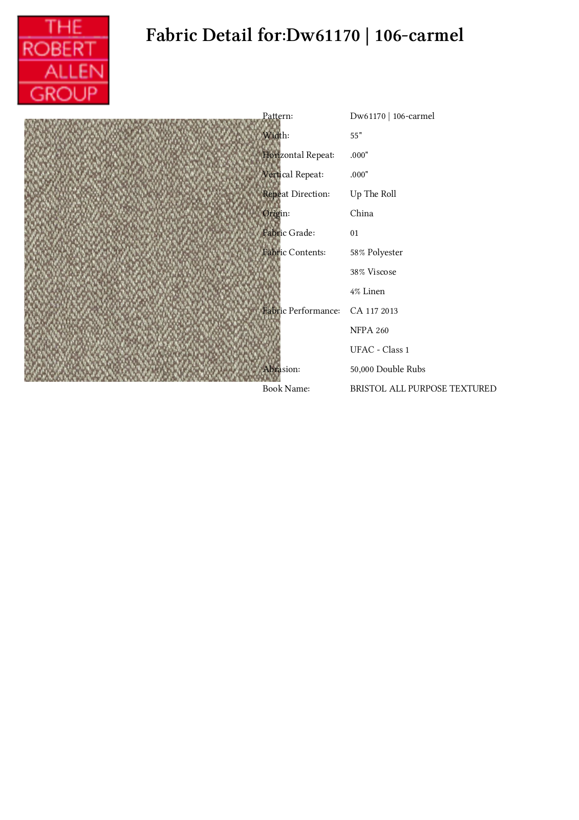 Duralee CRAL5914 Specifications - ManualMachine.com
