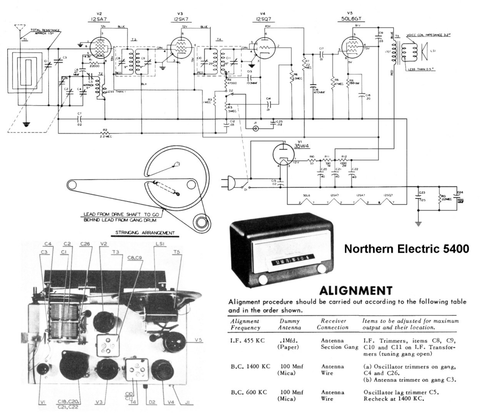 Northern Electric 5400 schematic