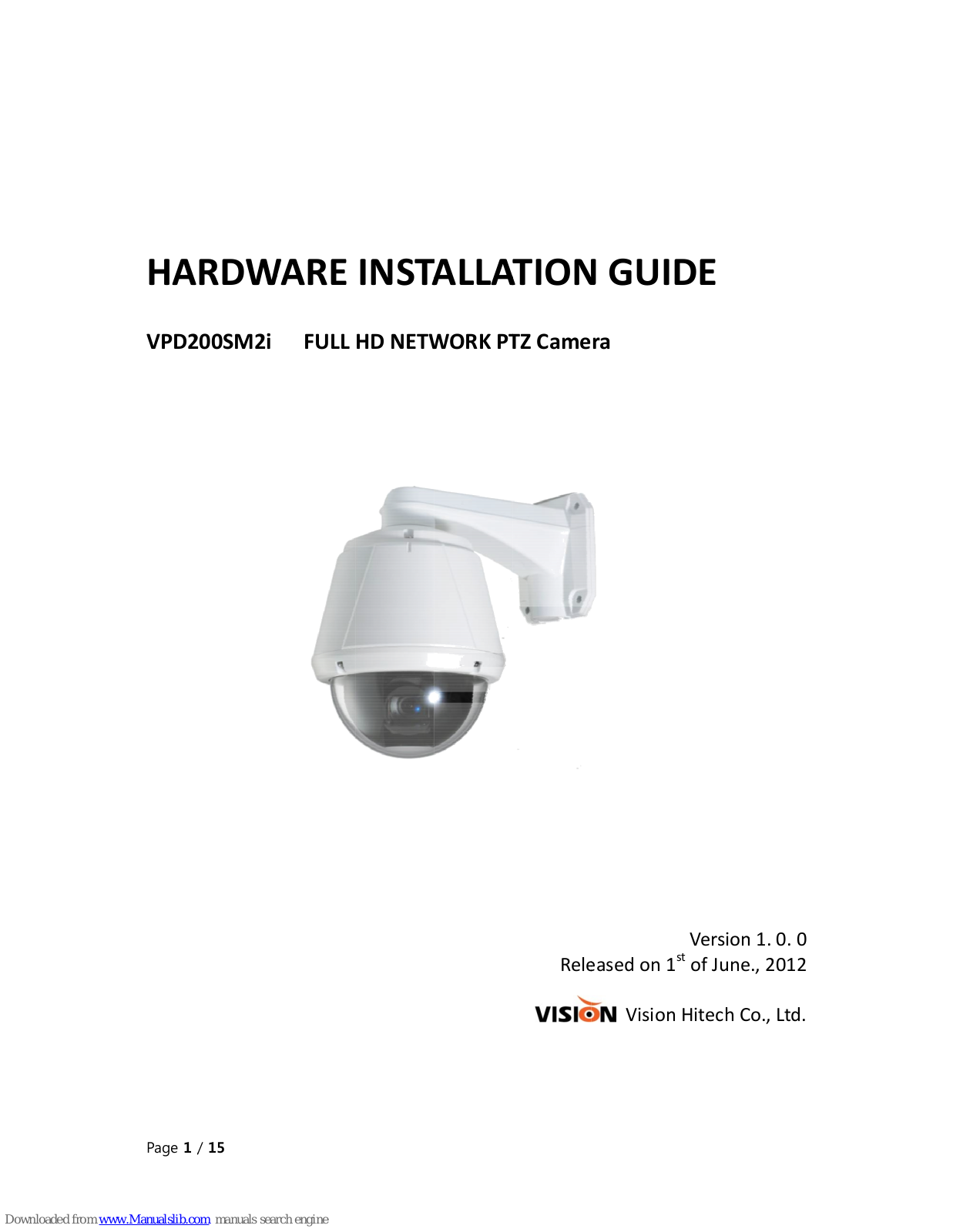 Vision Hi-Tech VPD200SM2i Hardware Installation Manual