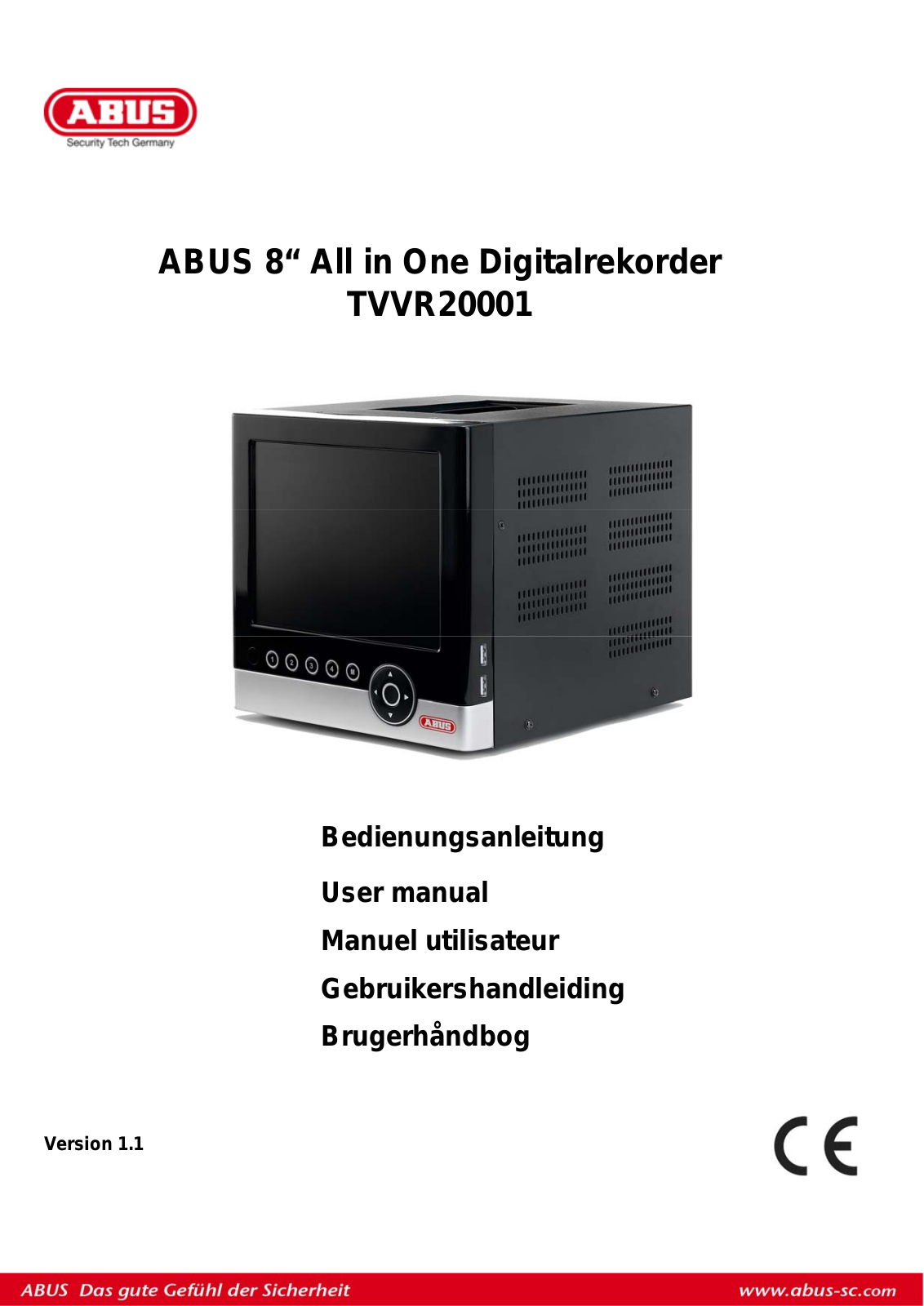 ABUS TVVR20001 User Manual