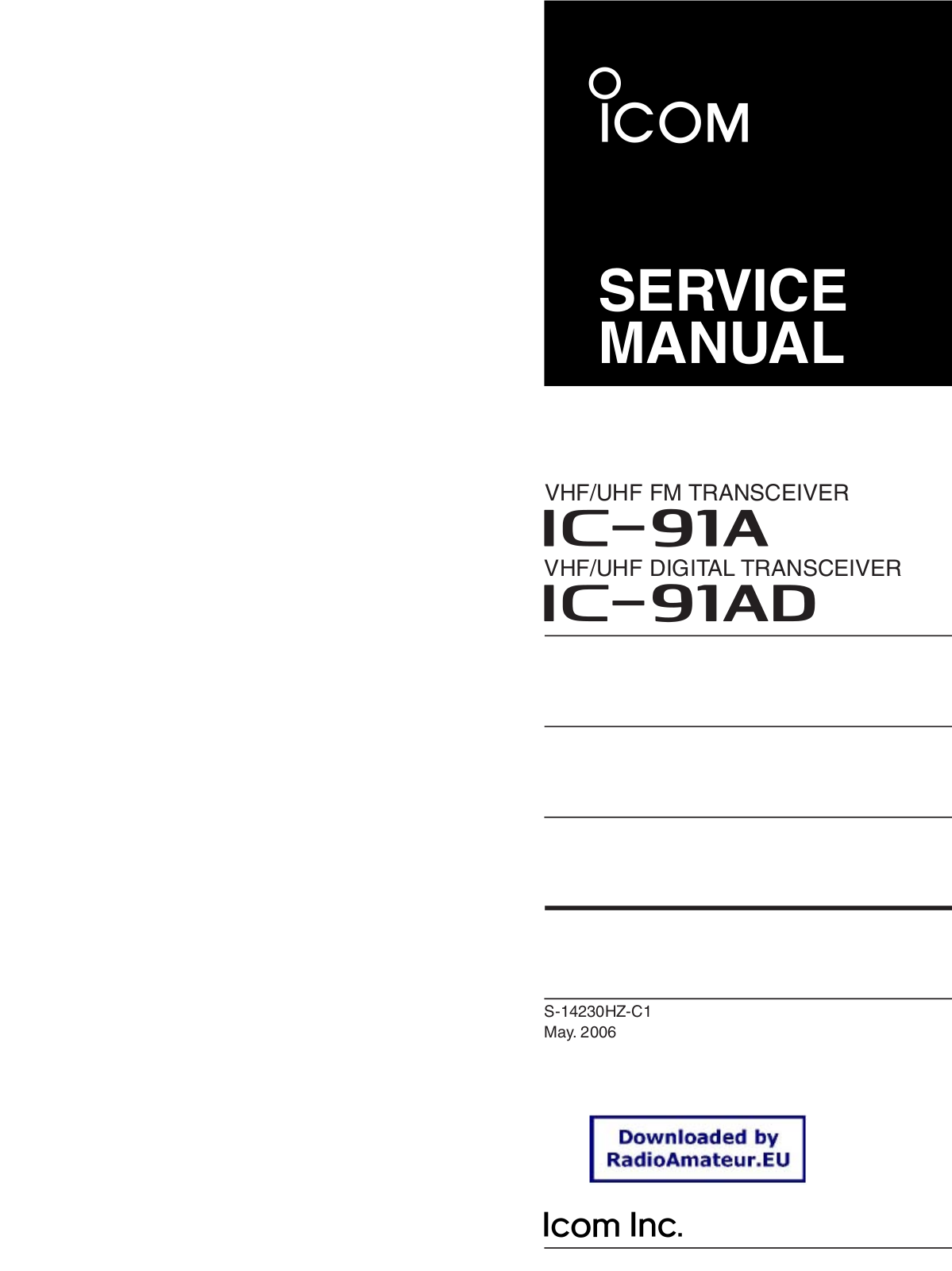 Icom IC91AD User Manual