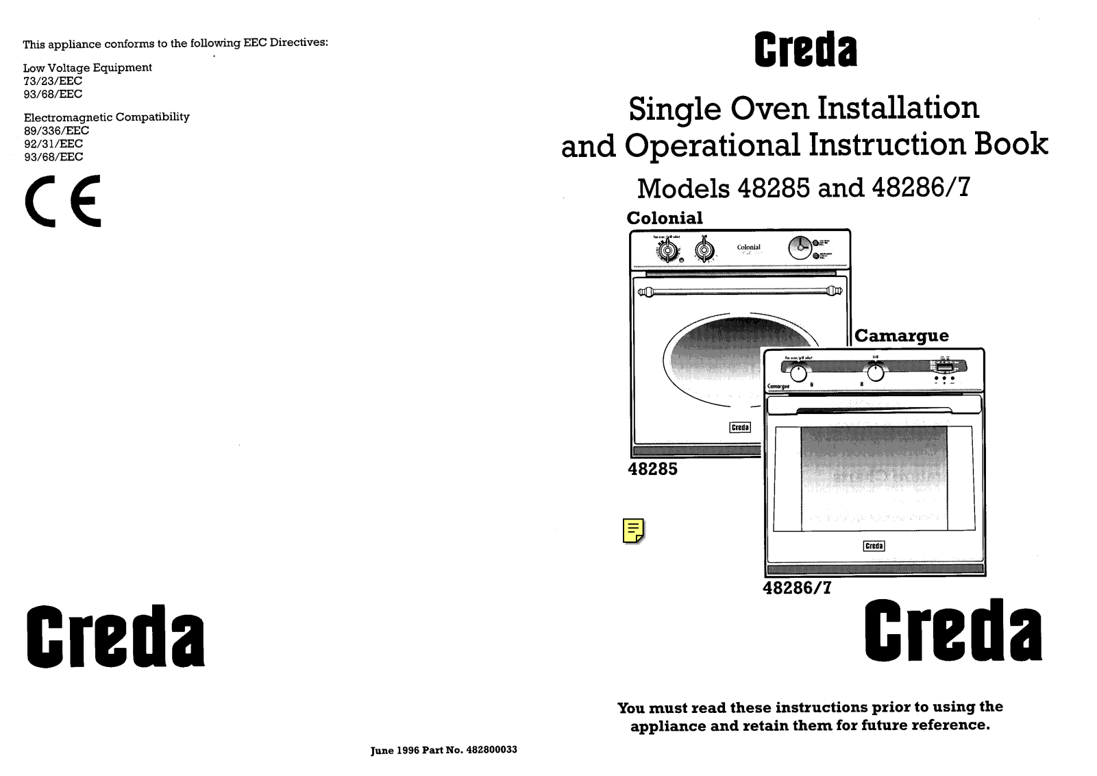 Creda 48254 Instruction Manual