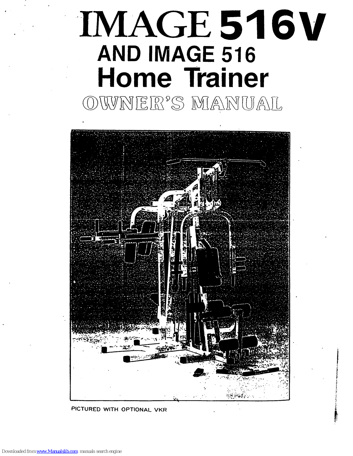 Image 516, 516 Home Trainer, 516V Home Trainer User Manual