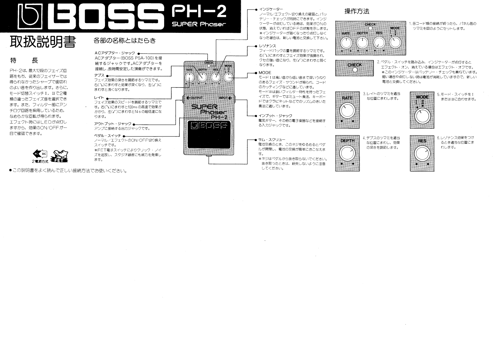 Roland PH-2 User Manual